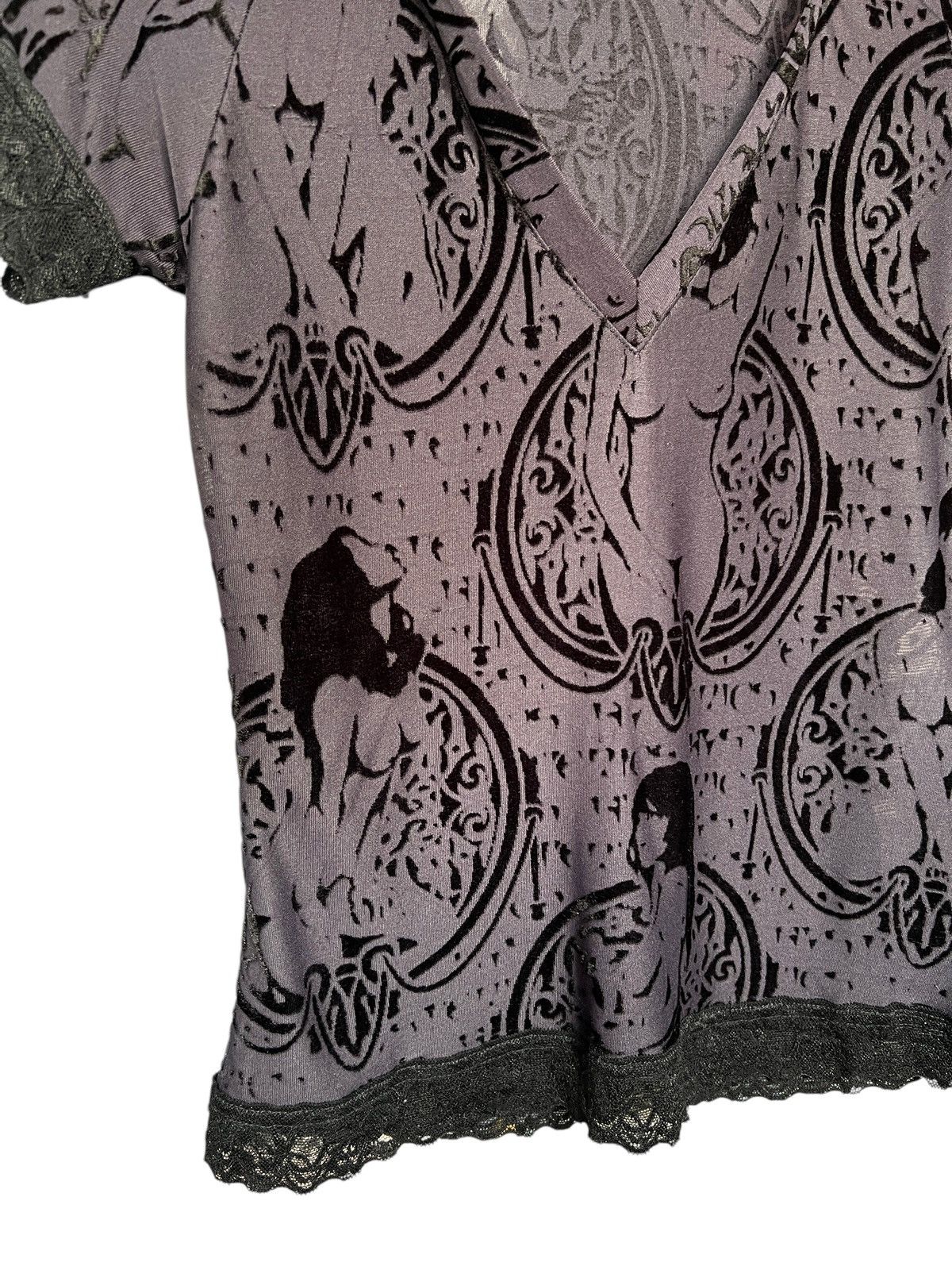 Hysteric Glamour Hysteric Glamour Naked Woman Mesh Wide Collared Tops Size XS / US 0-2 / IT 36-38 - 7 Thumbnail