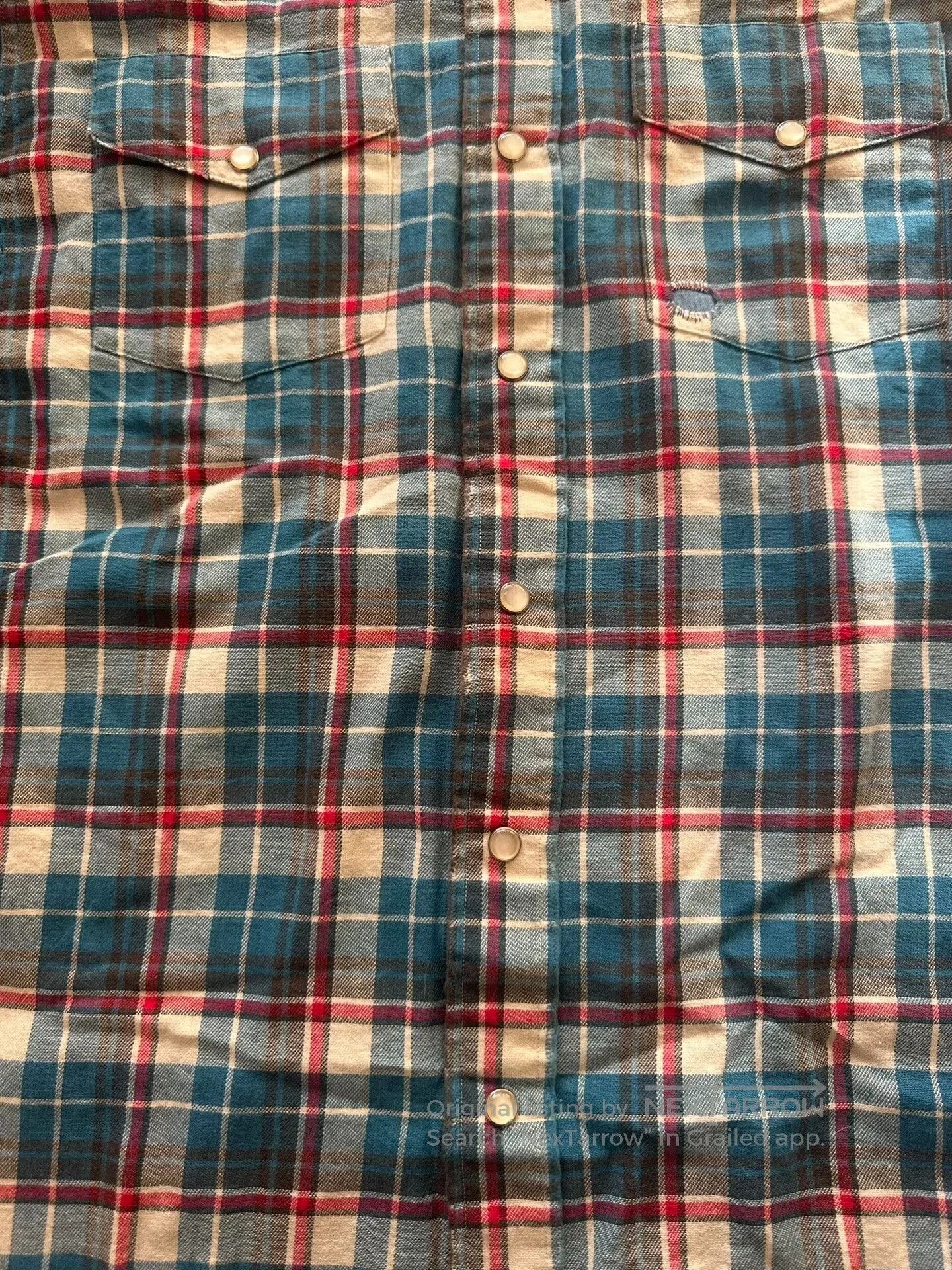 RRL Ralph Lauren vintage plaid patchwork work shirt. Size US M / EU 48-50 / 2 - 4 Thumbnail