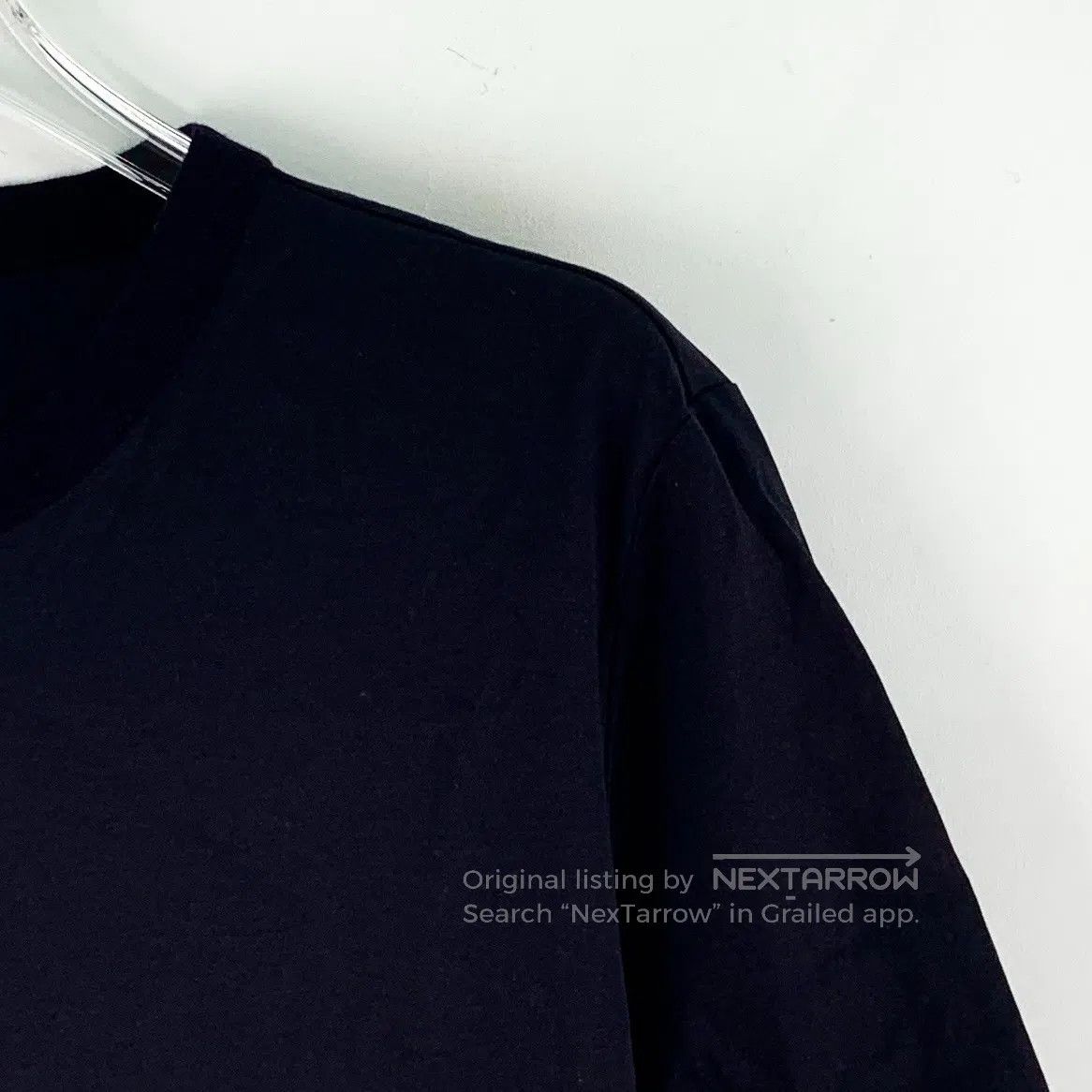 Loro Piana Loro Piana Black Logo Embroidered Cotton Round Neck Short Size US M / EU 48-50 / 2 - 3 Thumbnail
