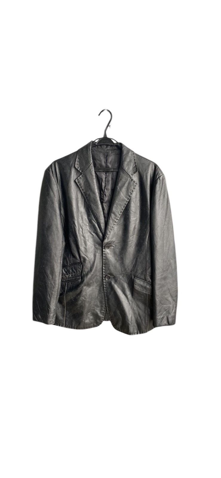 Genuine Leather Roberto Massini Genuine Horse Leather Black Jacket Size US M / EU 48-50 / 2 - 1 Thumbnail