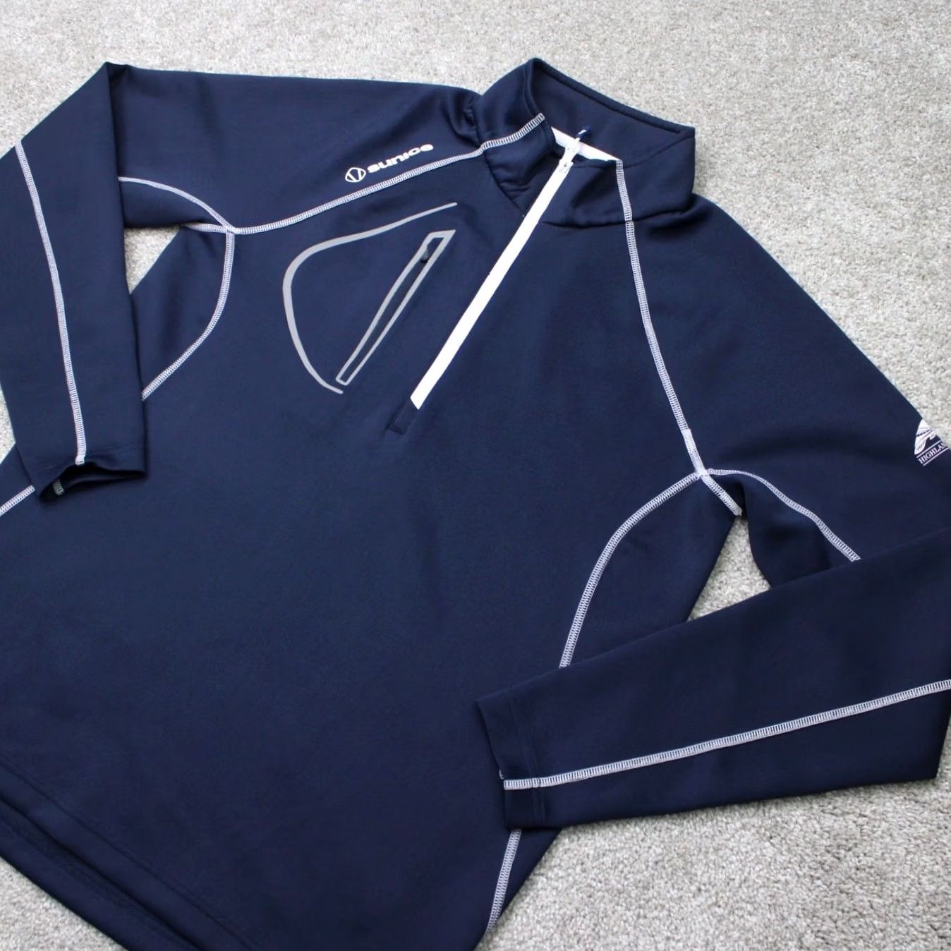 Vintage Sunice Sweatshirt Mens Medium Blue Allendale Stretch 1/4 Zip Golf Pullover Size US M / EU 48-50 / 2 - 2 Thumbnail