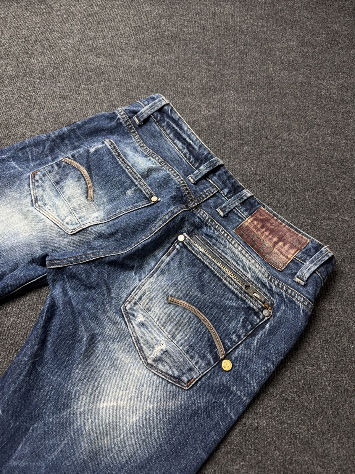G-Star 00s Vintage G-Star RAW 520 Vintage Faded Denim Jeans Y2K Size US 32 / EU 48 - 14 Thumbnail