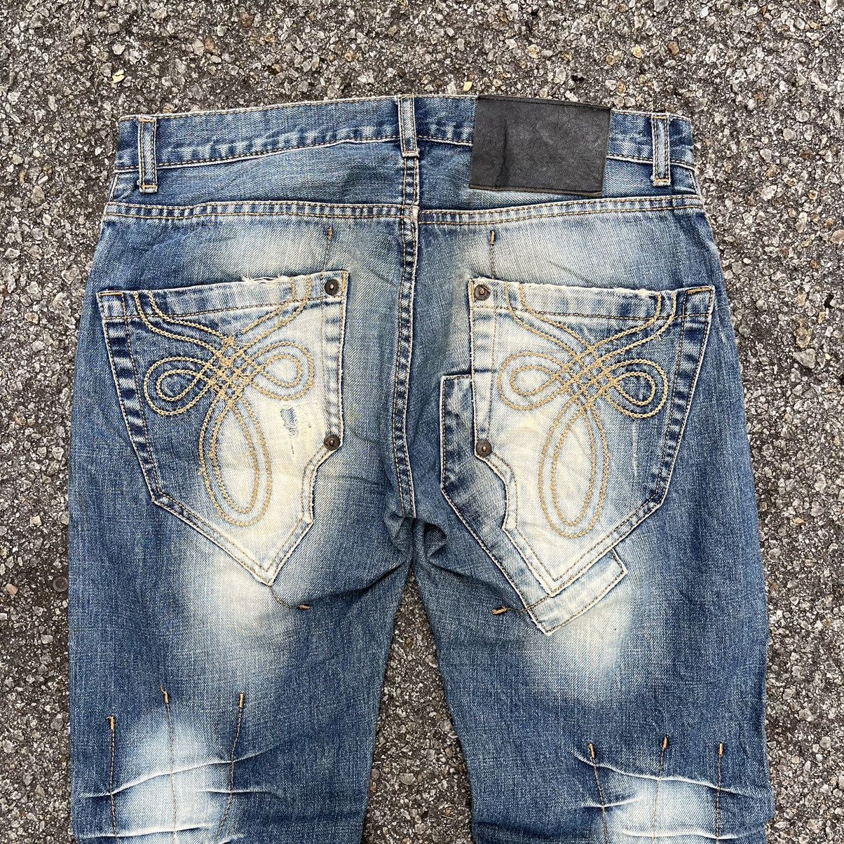 Hysteric Glamour 2000s Flare Jeans Devred Low Rise Retro Punk Denim Boot Cut Size US 30 / EU 46 - 13 Thumbnail