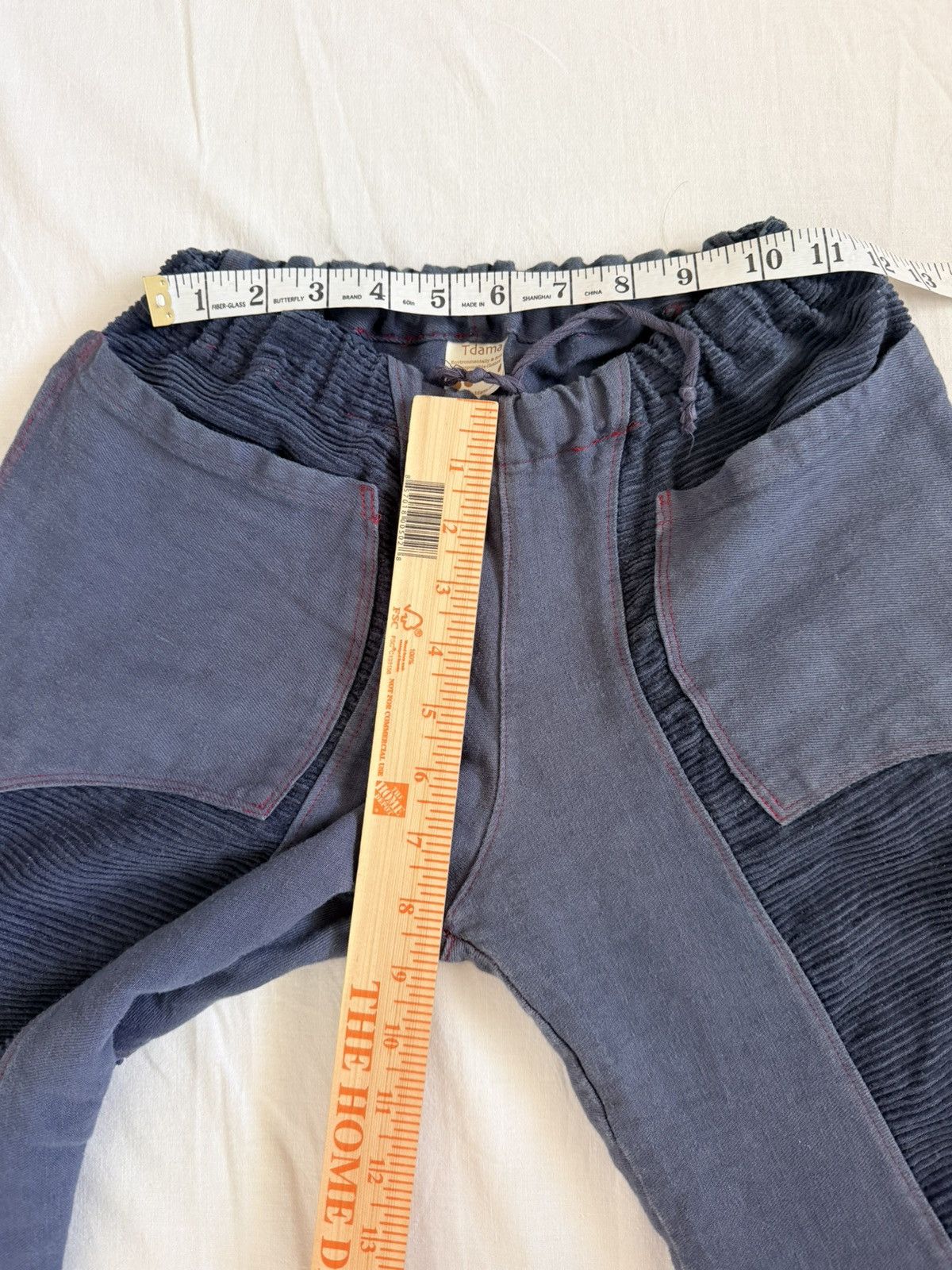 Other Patchwork Corduroy Denim Low Rise Flare Pants Avant Garde Size 25" / US 0 / IT 36 - 7 Thumbnail