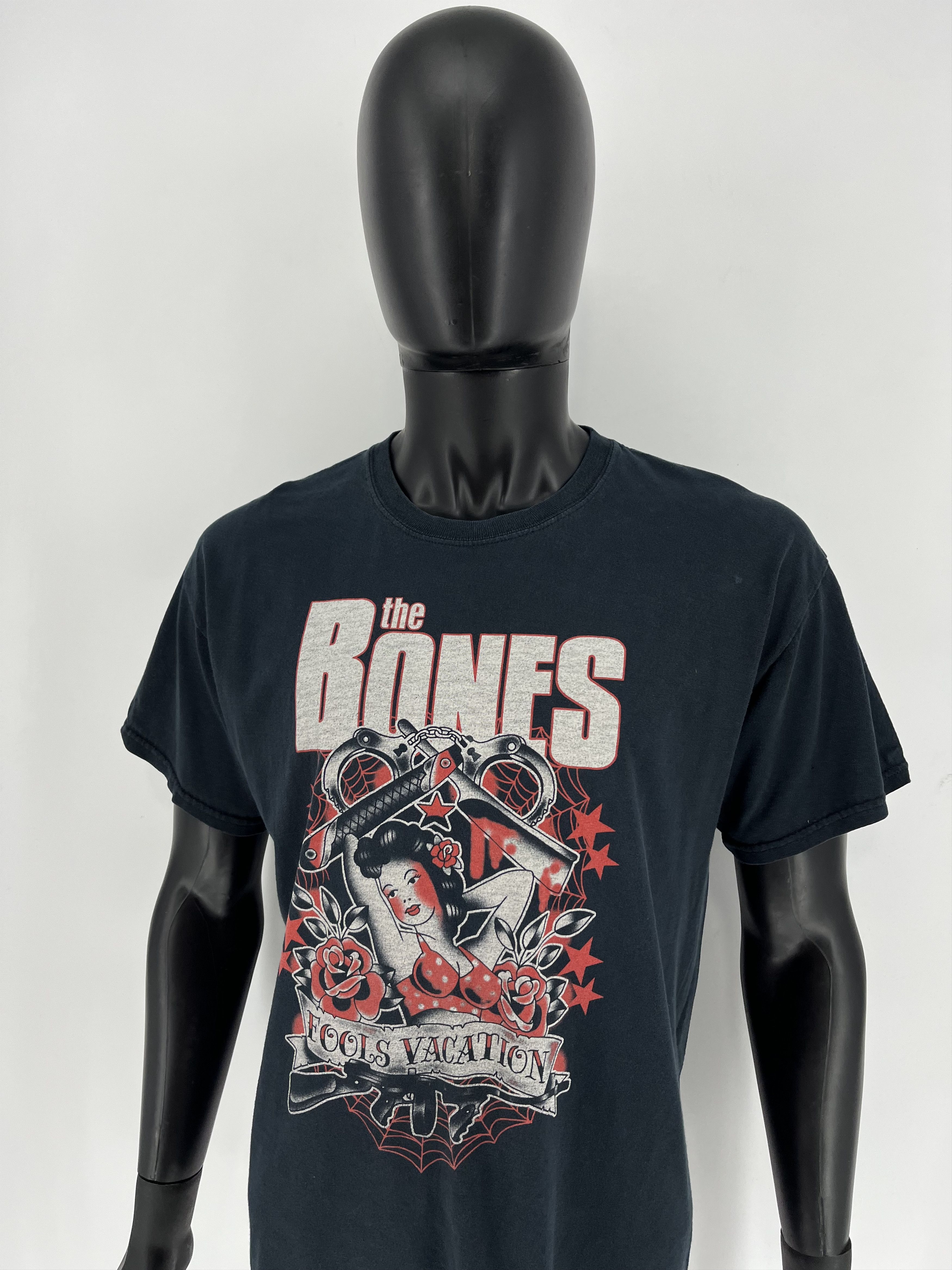 Band Tees The Bones Rock T-Shirt Vintage Anvil Size M Black Size US L / EU 52-54 / 3 - 4 Thumbnail