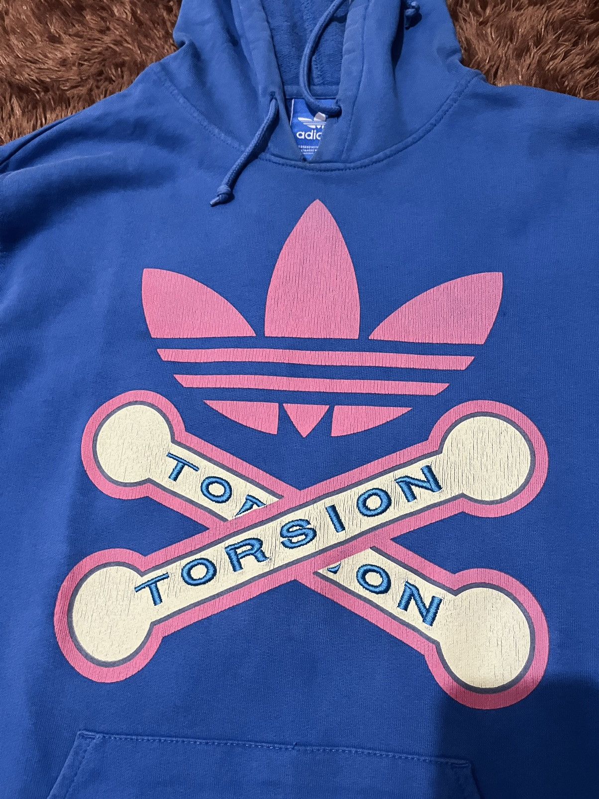 Adidas Adidas Torsion Hoodie Y2K Style Vintage Size US L / EU 52-54 / 3 - 2 Thumbnail