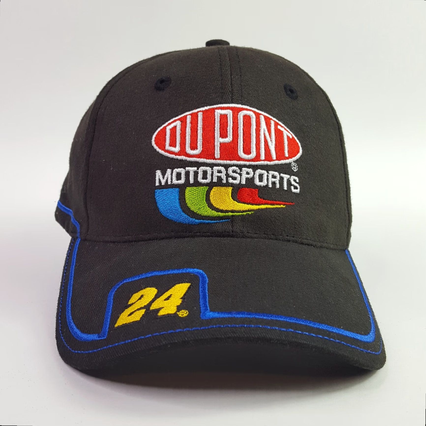 NASCAR VINTAGE Faded Jeff Gordon NASCAR Black Grunge Snapback Hat Adjustable Baseball Cap Size ONE SIZE - 2 Thumbnail