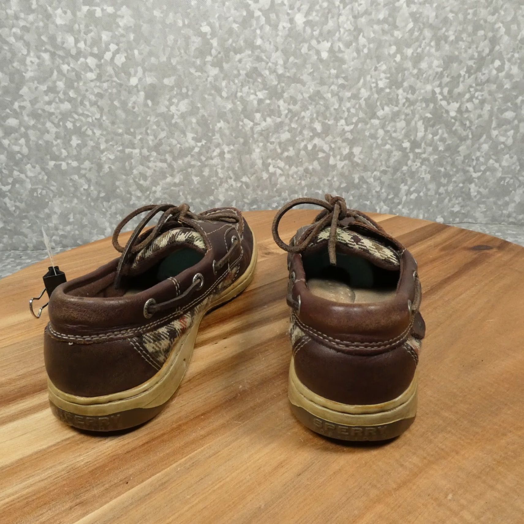 Sperry Sperry Top Sider Loafer Womens 6.5M Brown Leather Slip On Boat Shoe 9791104 Size M / US 6-8 / IT 42-44 - 4 Thumbnail
