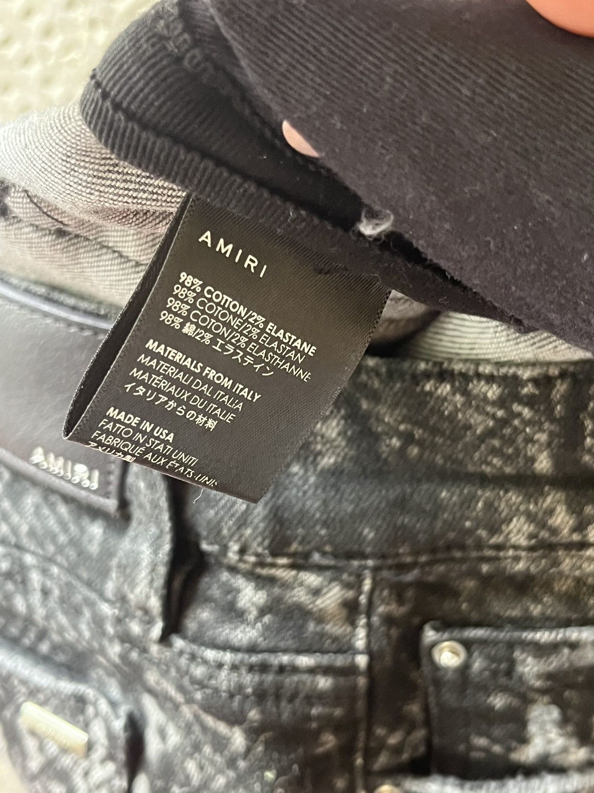 Amiri Amiri Mx1 Skinny Jeans Snake Skin Denim Pant Distressed Rare Size 26" / US 2 / IT 38 - 7 Thumbnail
