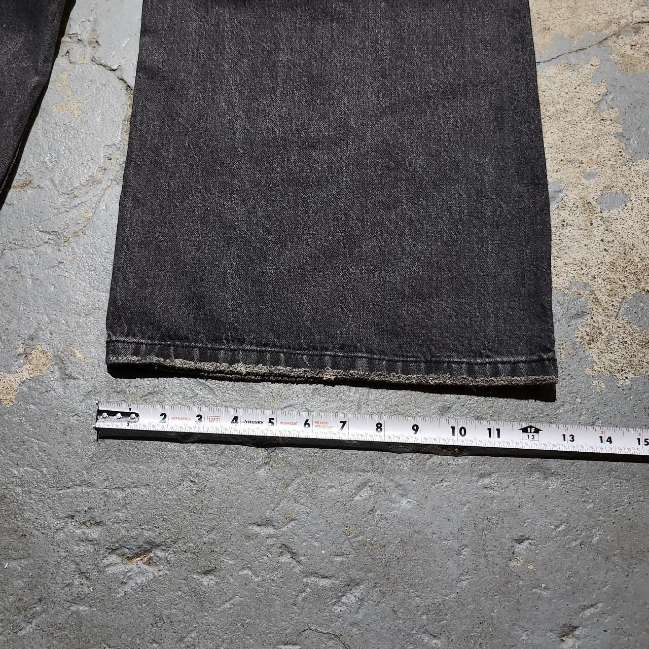 Japanese Brand Baggy Loose Fit Grey Faded Jeans Size US 32 / EU 48 - 3 Thumbnail