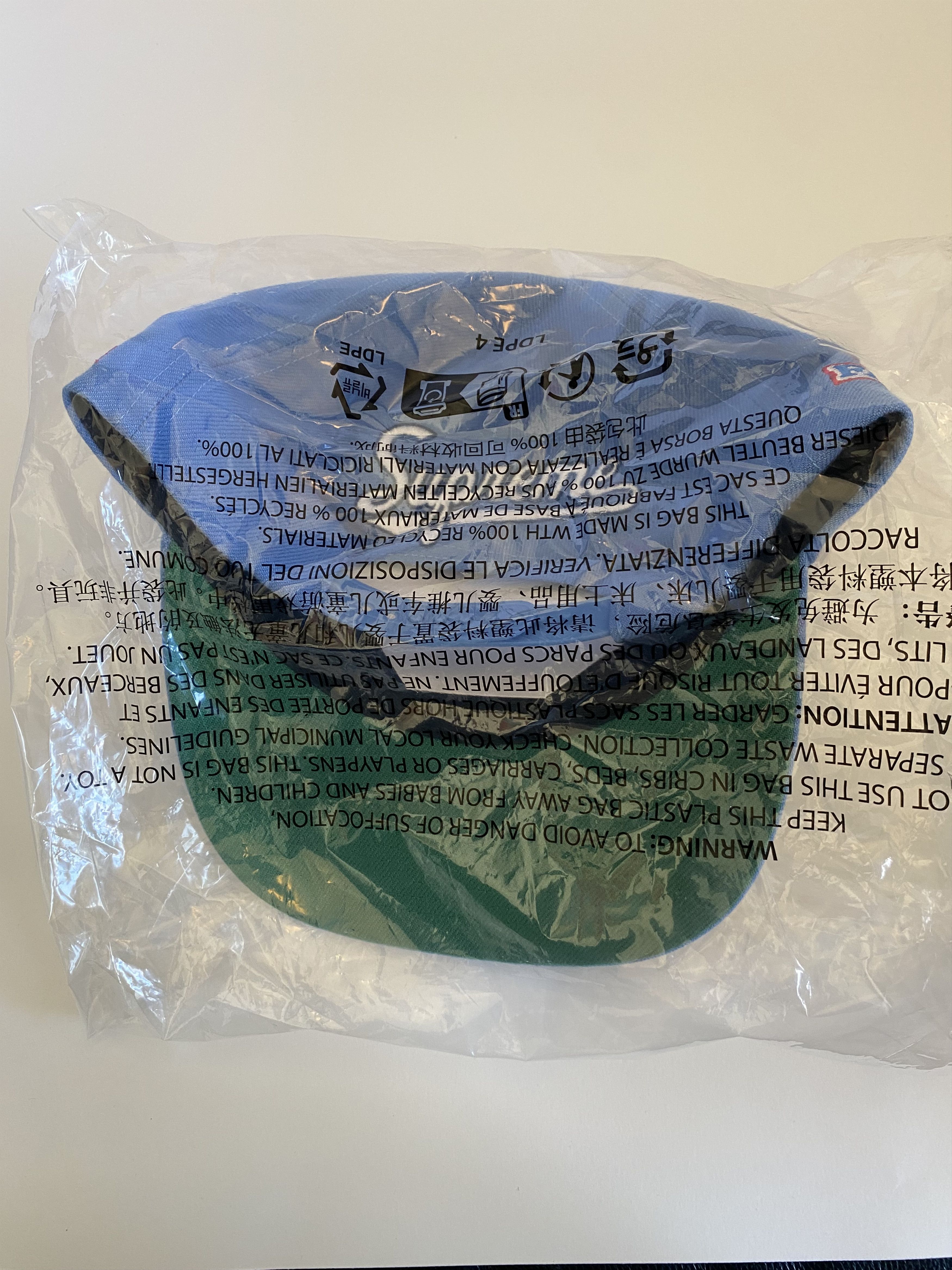 Supreme Supreme World Famous S Logo 6 Panel Hat - Blue Size ONE SIZE - 2 Thumbnail