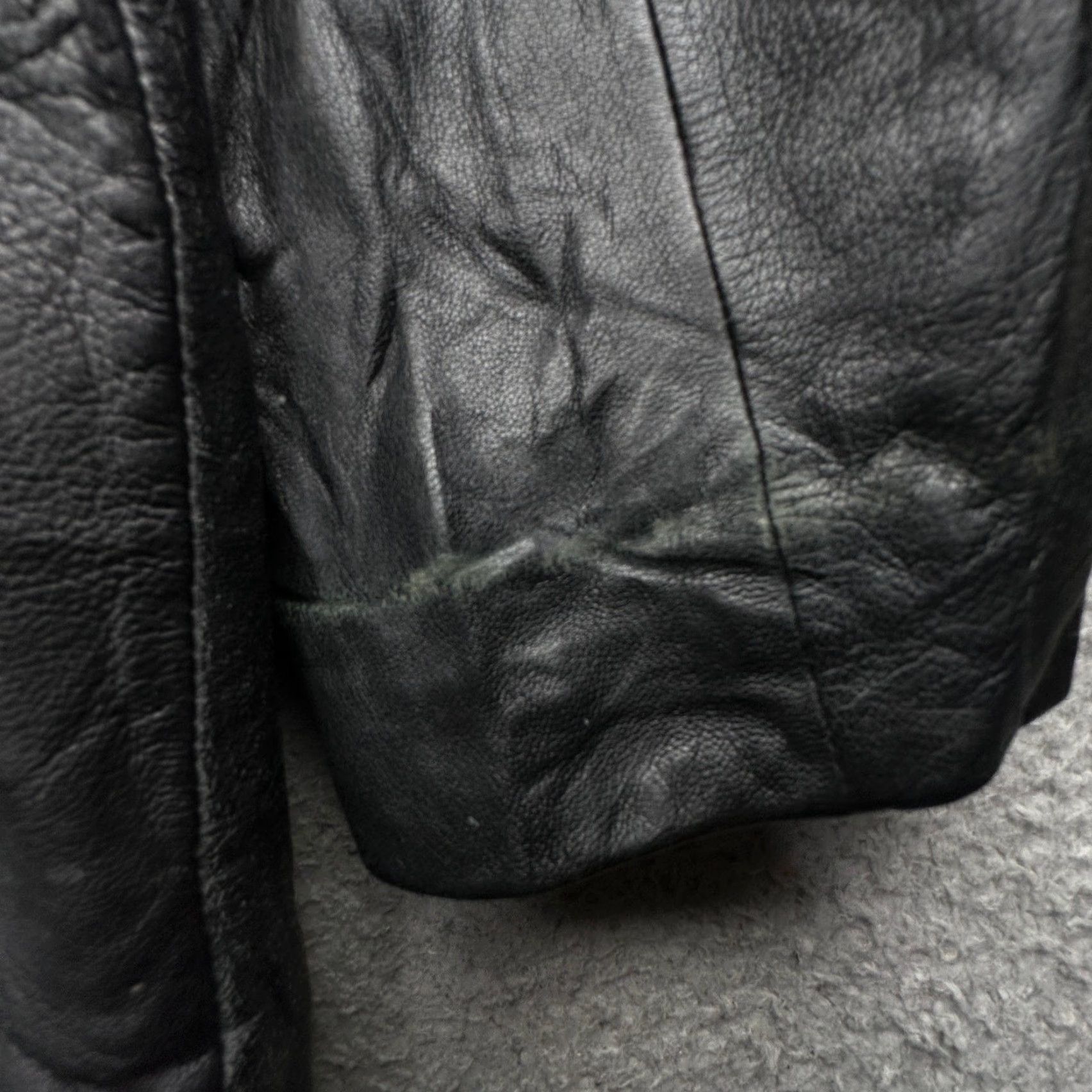 Vintage Wilsons Leather Pelle Studio Full Zip Coat Jacket Belted 1X Womens Black Leather Coat/Casual Fall Winter Size XL / US 12-14 / IT 48-50 - 7 Thumbnail