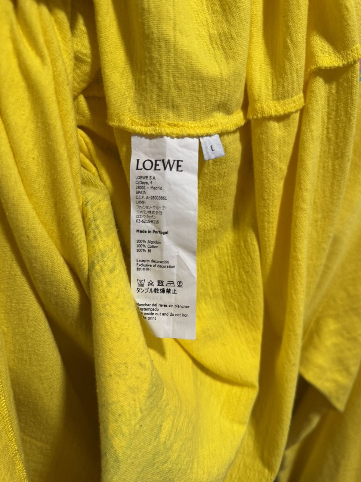 Loewe Loewe ELN EYE Nature Logo Longsleeve T-Shirt Yellow Size US L / EU 52-54 / 3 - 6 Thumbnail