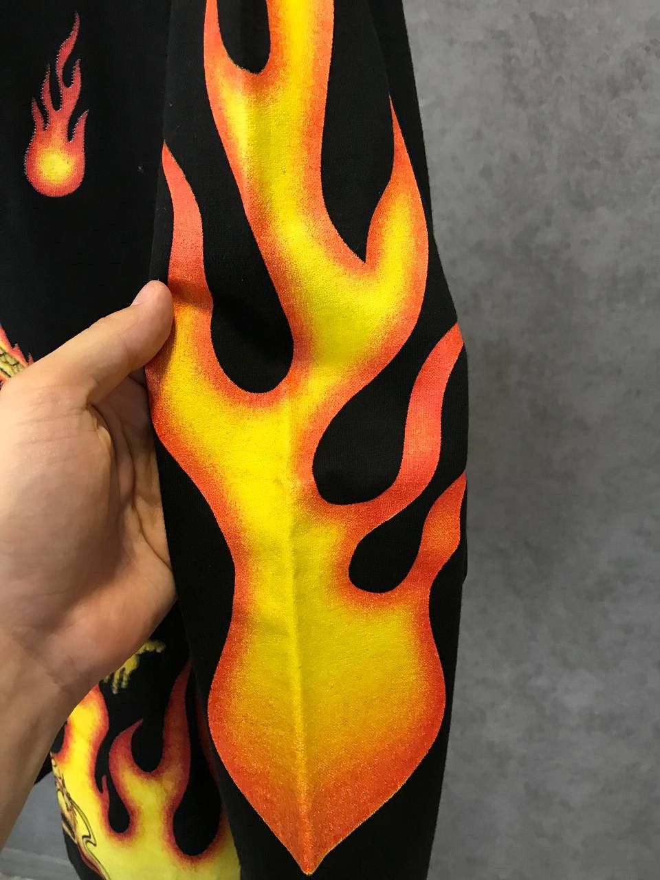 Japanese Brand × Vintage Japanese dragon fire overprinted sweatshirt Size US XL / EU 56 / 4 - 6 Thumbnail