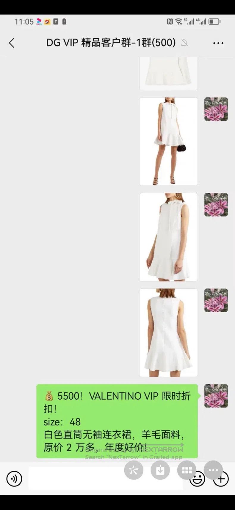 Valentino Valentino Sleeveless dress Size L / US 10 / IT 46 - 6 Thumbnail