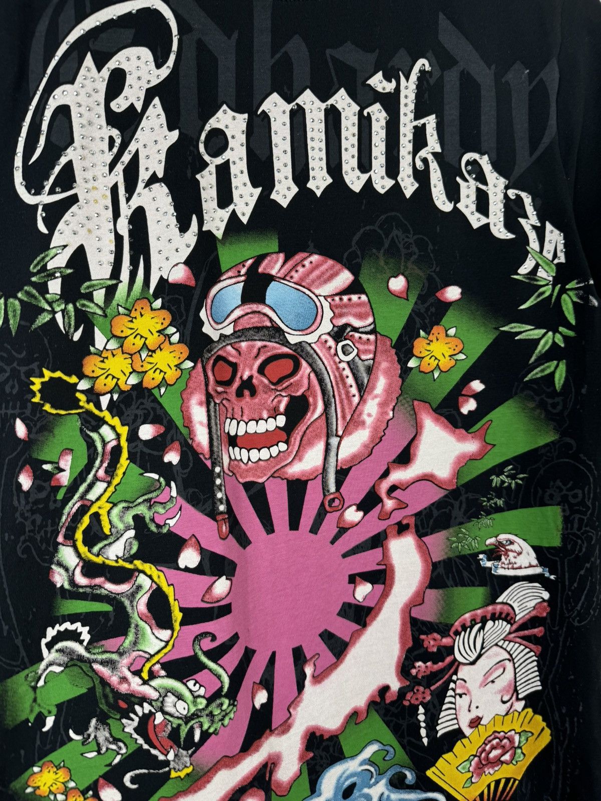 Ed Hardy Ed Hardy Kamikaze USA Christian Audigier Printed t shirt Size US M / EU 48-50 / 2 - 2 Thumbnail