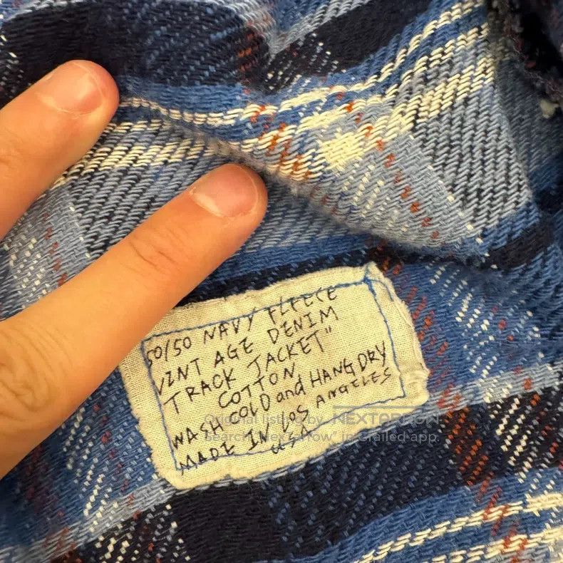 Greg Lauren Greg Lauren Denim Patchwork Plaid Duster Shirt Size US L / EU 52-54 / 3 - 4 Thumbnail