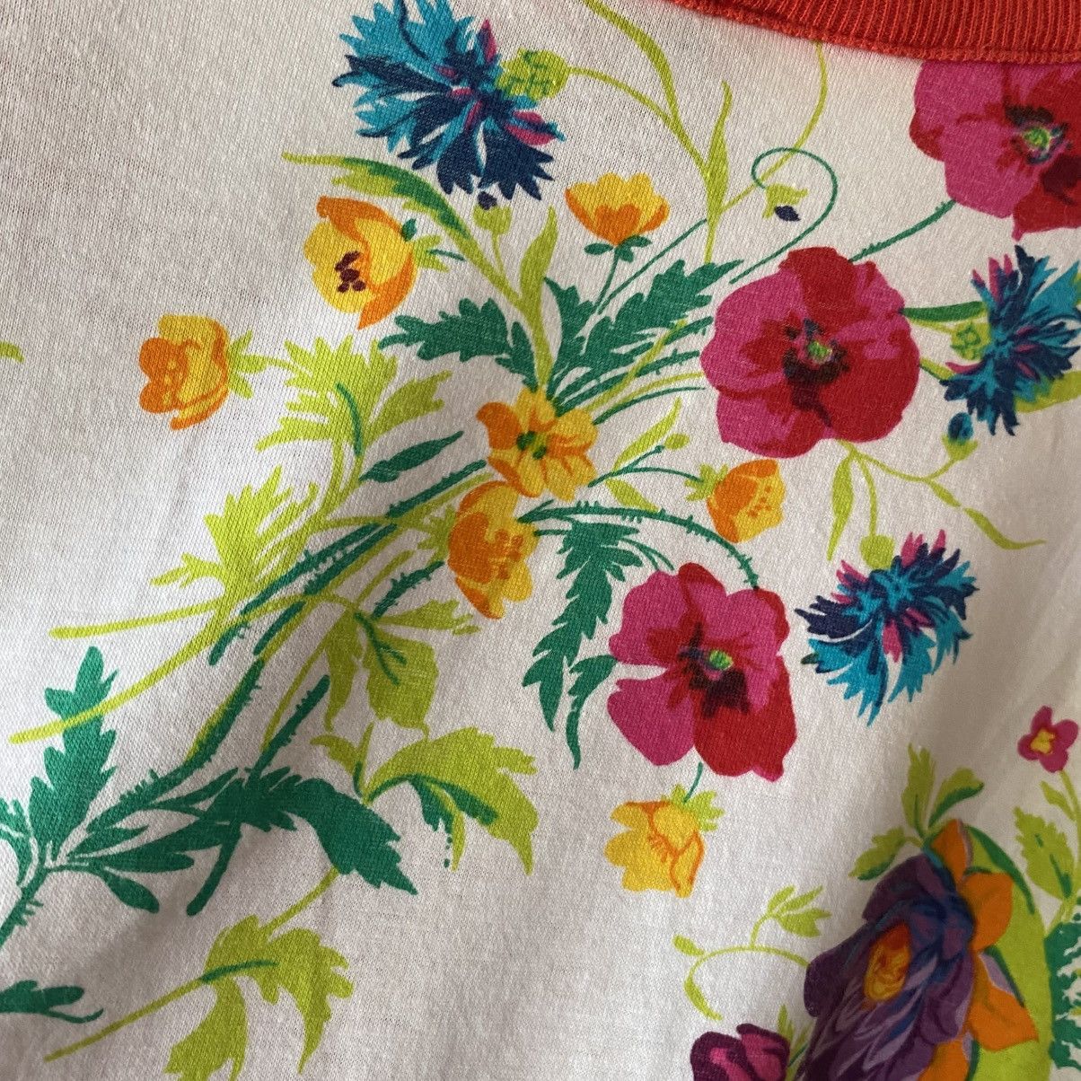 Gucci GUCCI Floral Tee with Red Trim & Bow Size M / US 6-8 / IT 42-44 - 11 Thumbnail