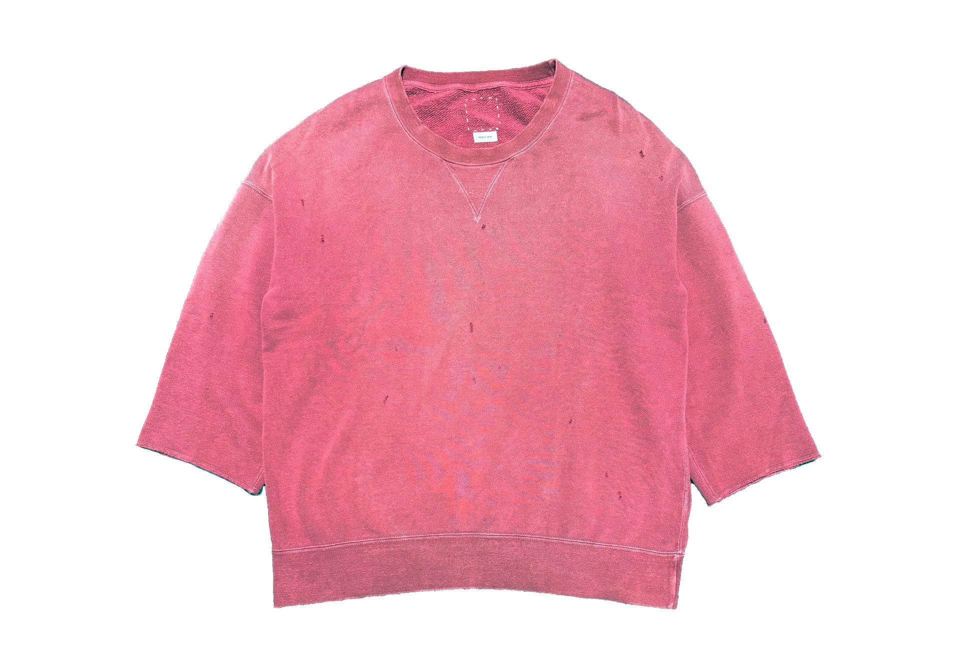Visvim visvim JUMBO SWEAT 3/4 CRASH red Size 1 distressed Size US S / EU 44-46 / 1 - 1 Thumbnail