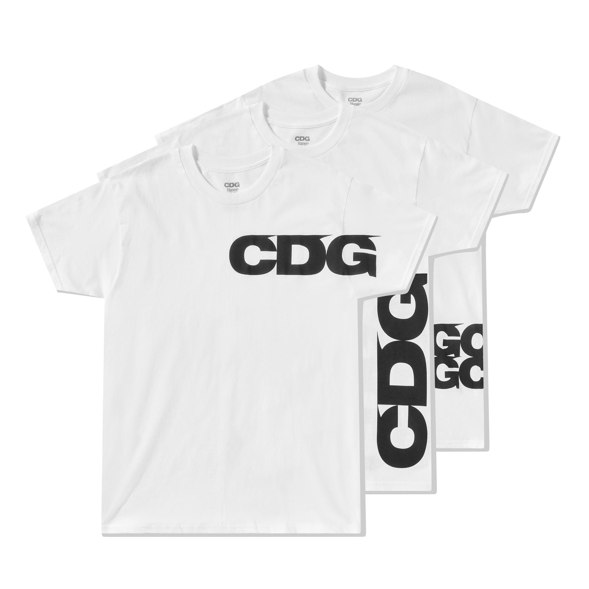 Comme des Garcons CDG x Hanes Logo Tee 3-Pack Size US XL / EU 56 / 4 - 4 Thumbnail