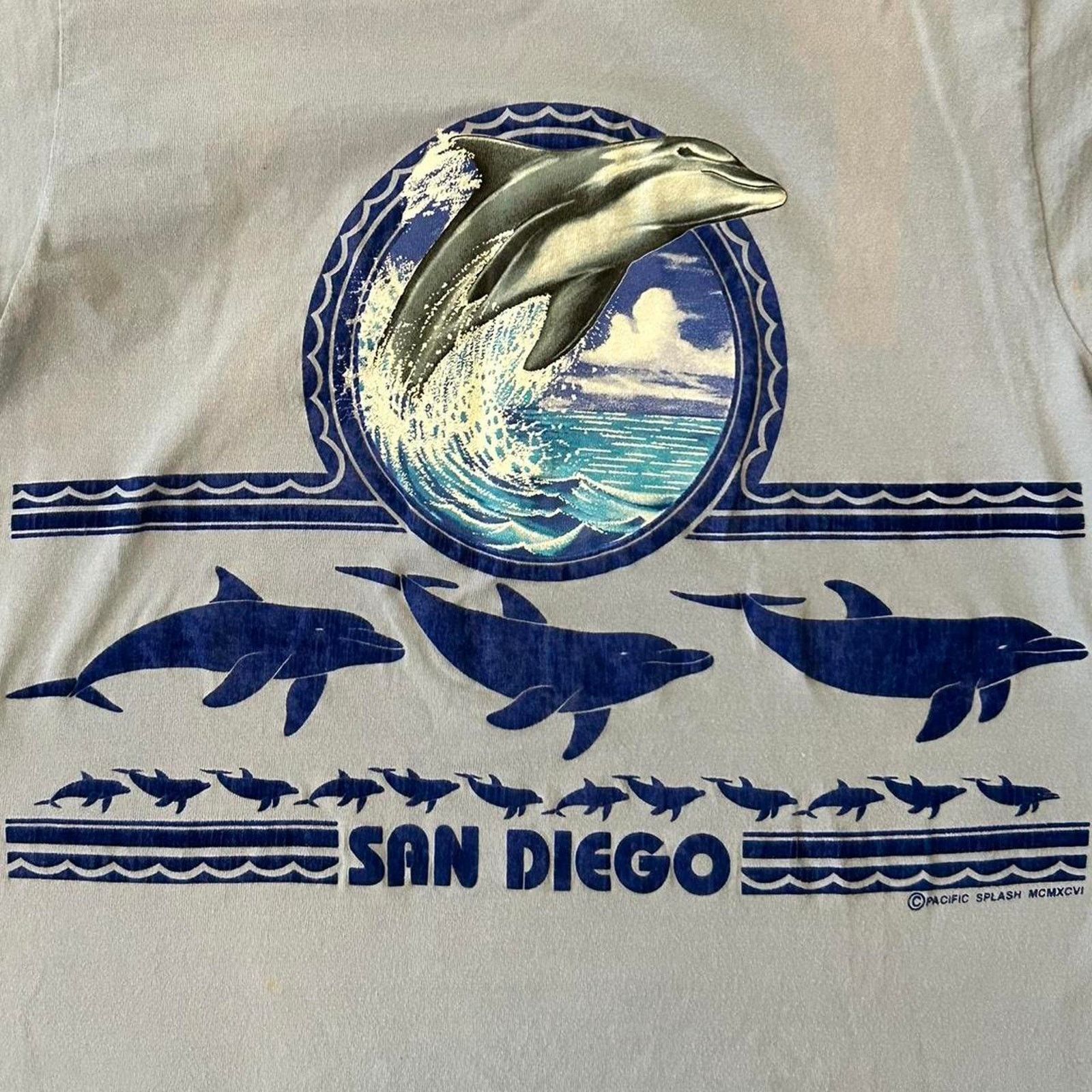 Fruit Of The Loom Rare vintage sea pacific splash tee Size US M / EU 48-50 / 2 - 3 Thumbnail