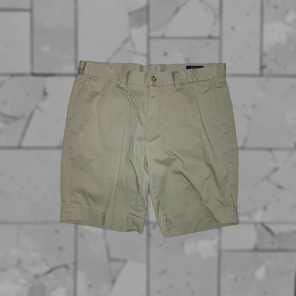 Polo Ralph Lauren Polo Ralph Lauren Shorts Mens 34 Beige 100% Cotton Causal Size US S / EU 44-46 / 1 - 1 Thumbnail