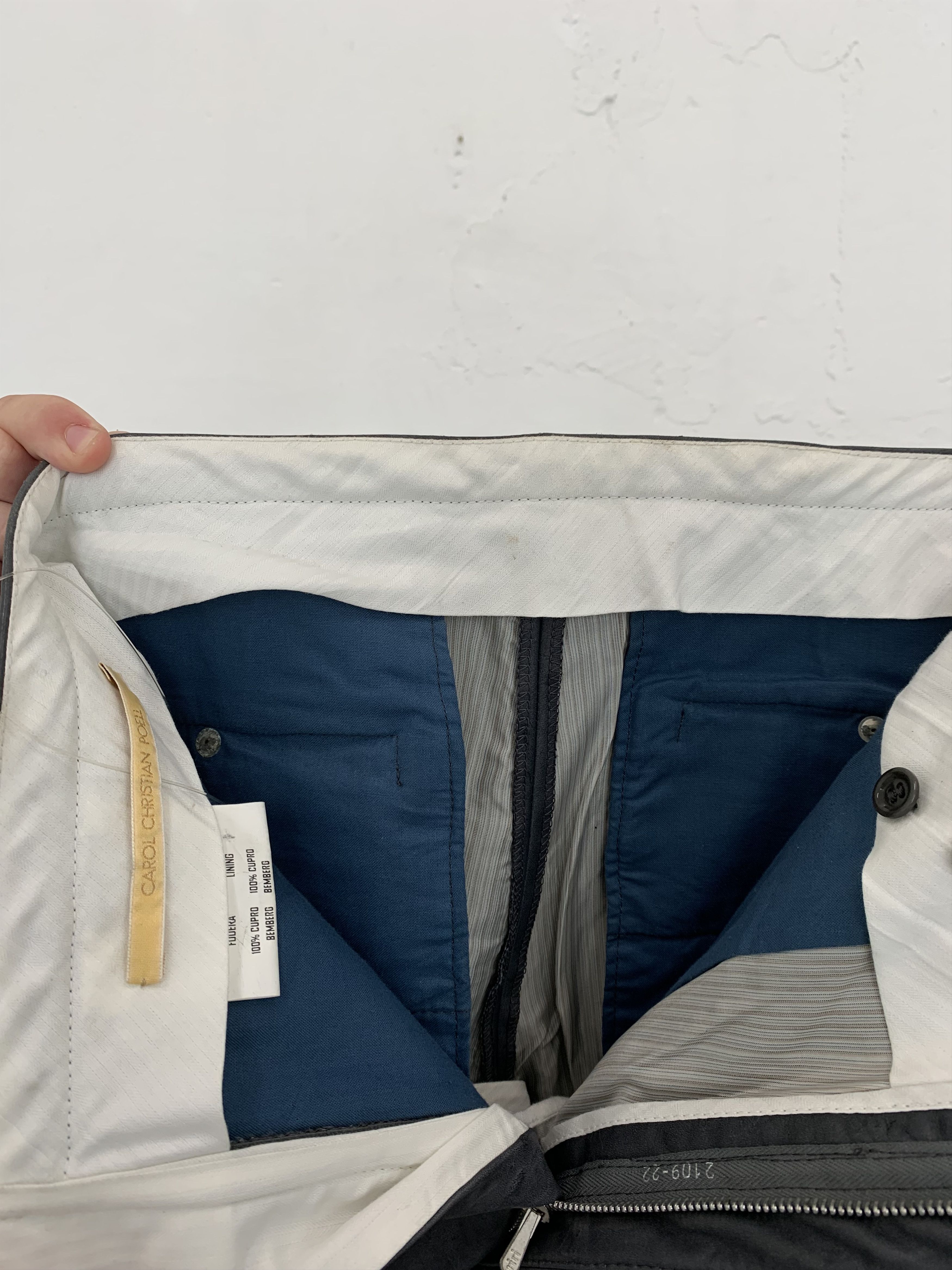 Carol Christian Poell SAMPLE CAROL CHRISTIAN POELL FALL 00 01 LEATHER PANTS Size US 32 / EU 48 - 3 Thumbnail
