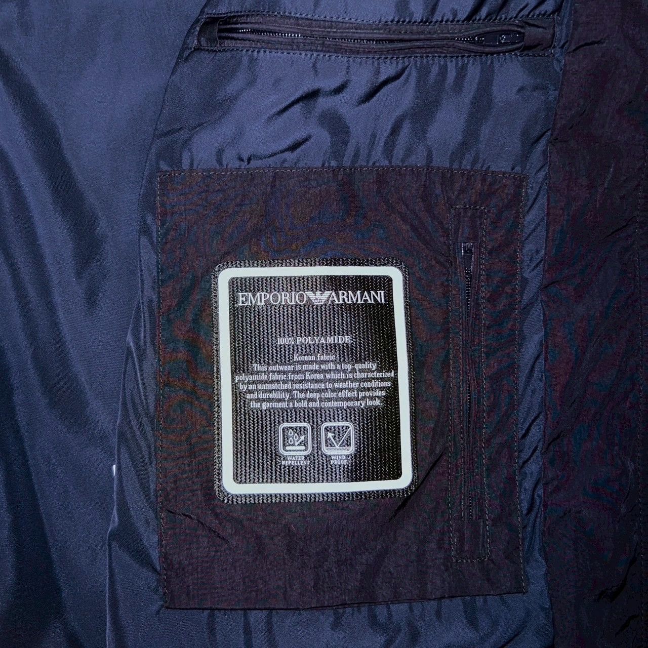 Emporio Armani $1350 EMPORIO ARMANI All-weather blouson Deep blue Size US L / EU 52-54 / 3 - 8 Thumbnail