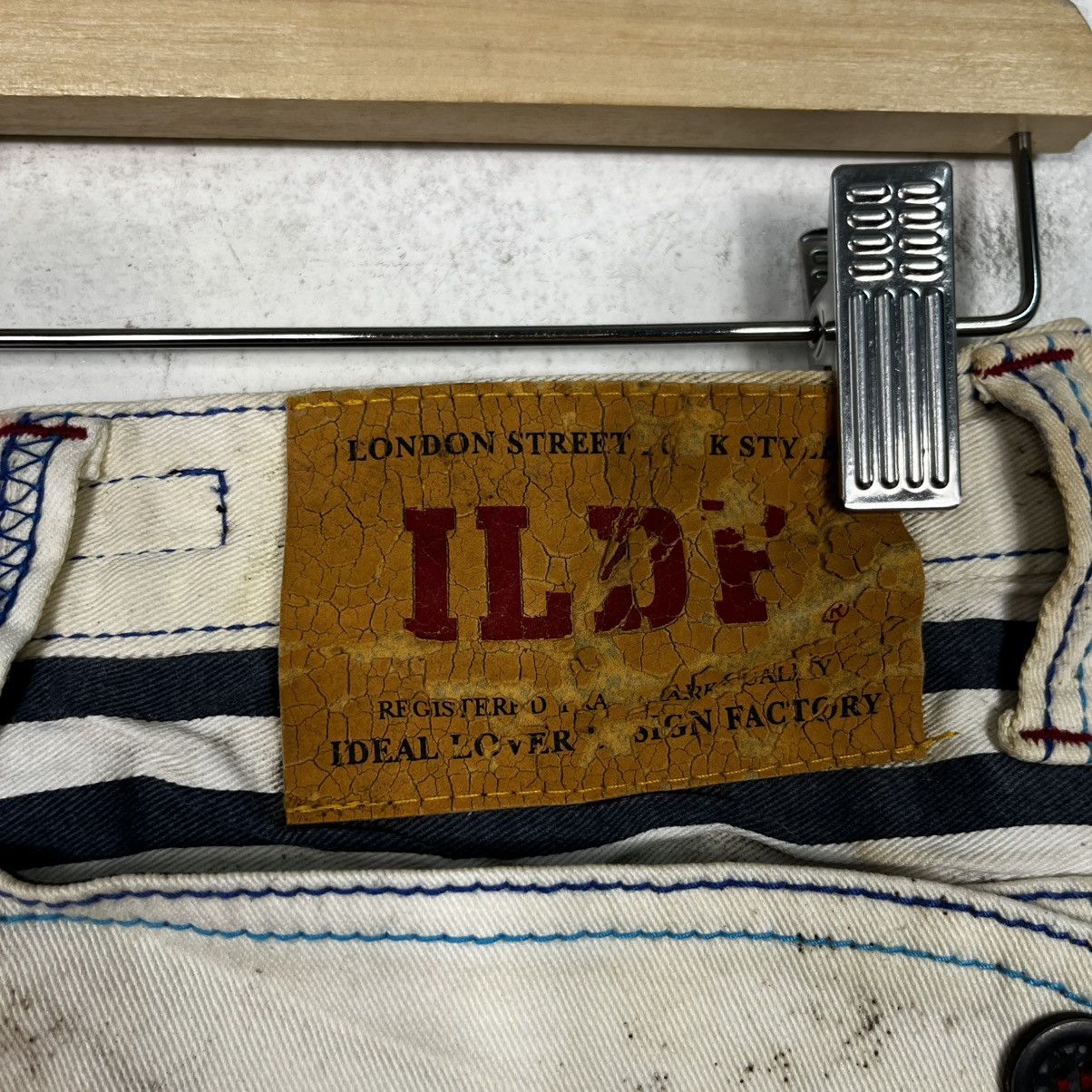 Seditionaries Vintage ILDE Distressed Motive Short Denim Jeans Size 28" / US 6 / IT 42 - 20 Thumbnail