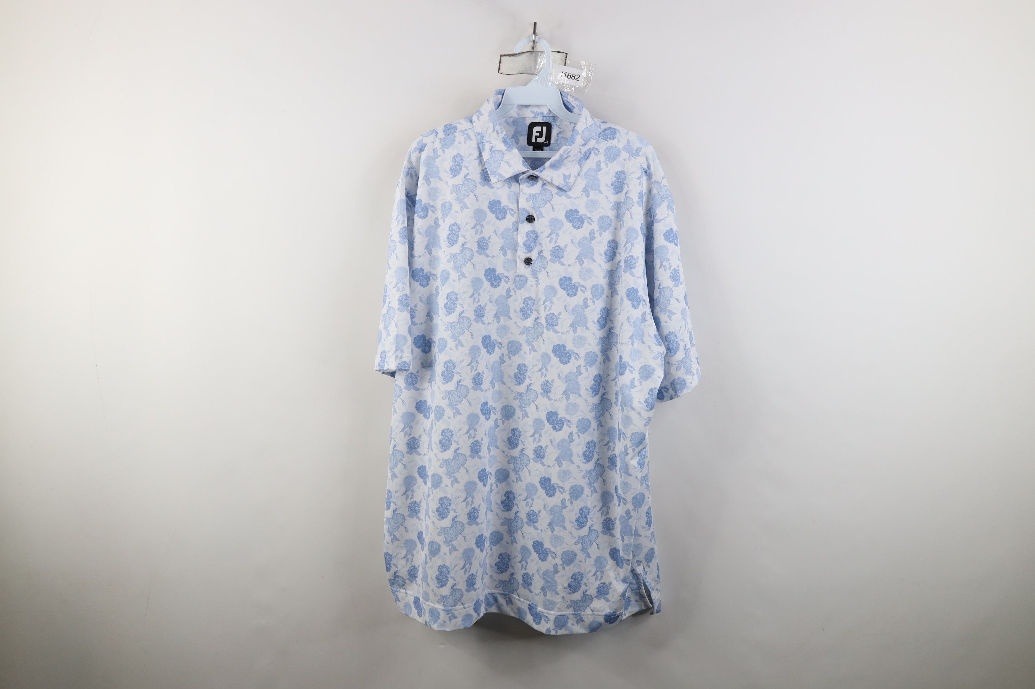 Footjoy FootJoy Flower All Over Print Collared Golf Polo Shirt Size US XL / EU 56 / 4 - 1 Thumbnail