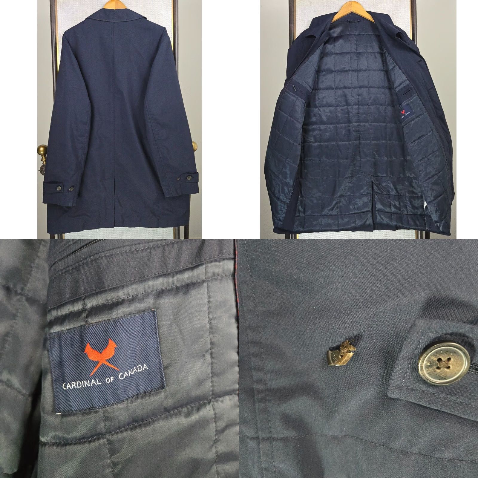 Mackintosh CARDINAL CANADA Mackintosh Jacket Mens Size XL Navy Blue Button Front Insulated Size US XL / EU 56 / 4 - 8 Thumbnail