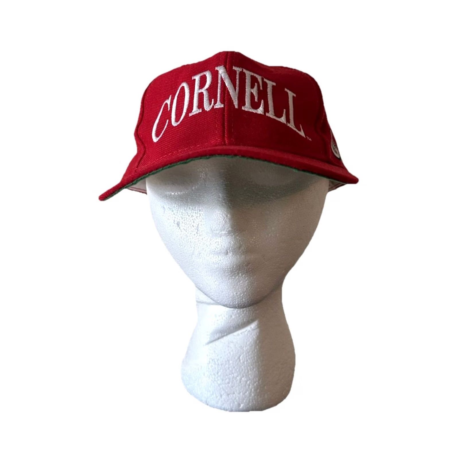 NCAA VINTAGE Cornell Big Red Embroidered Snapback Hat Cap The Game 90s NCAA NWOT Cap Adjustable Red Corduroy Snapback Mens Womens Boys Girls Size ONE SIZE - 2 Thumbnail