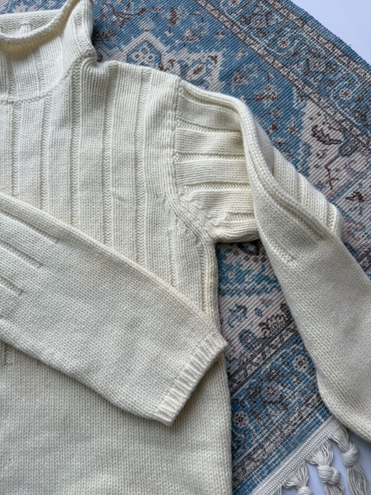 Left Hand Archive 90s Left Hand Massimo Osti Lambswool Knit Sweater Size US L / EU 52-54 / 3 - 10 Thumbnail