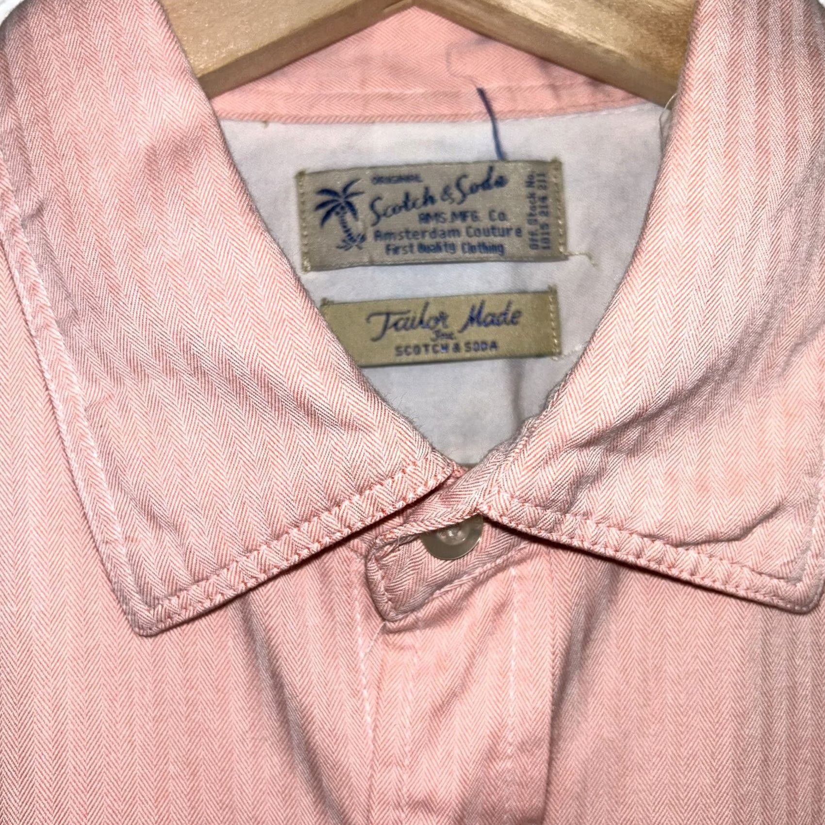 Scotch & Soda Scotch & Soda Amsterdam Couture Button Up Salmon Shirt Long Sleeve Medium Size US M / EU 48-50 / 2 - 5 Thumbnail