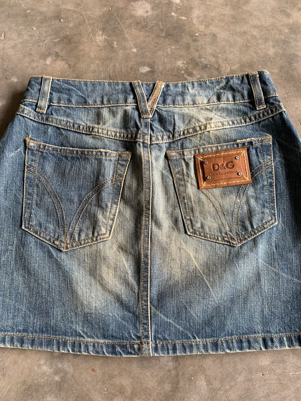 Dolce & Gabbana Dolce & Gabbana Denim Vintage Skirt Size 24" / US 00 / IT 34 - 2 Thumbnail
