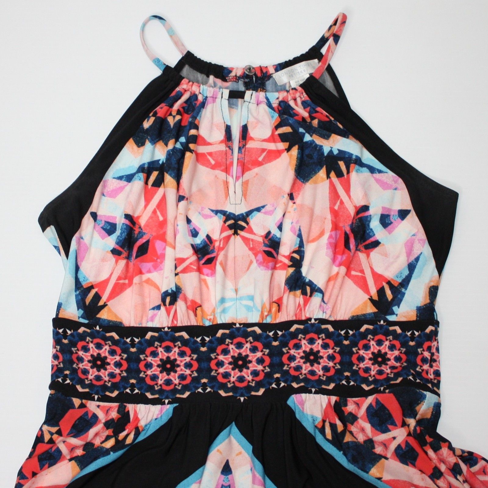 Other London Times Petite Techno Prism Print Maxi Dress $128 Size L / US 10 / IT 46 - 10 Thumbnail