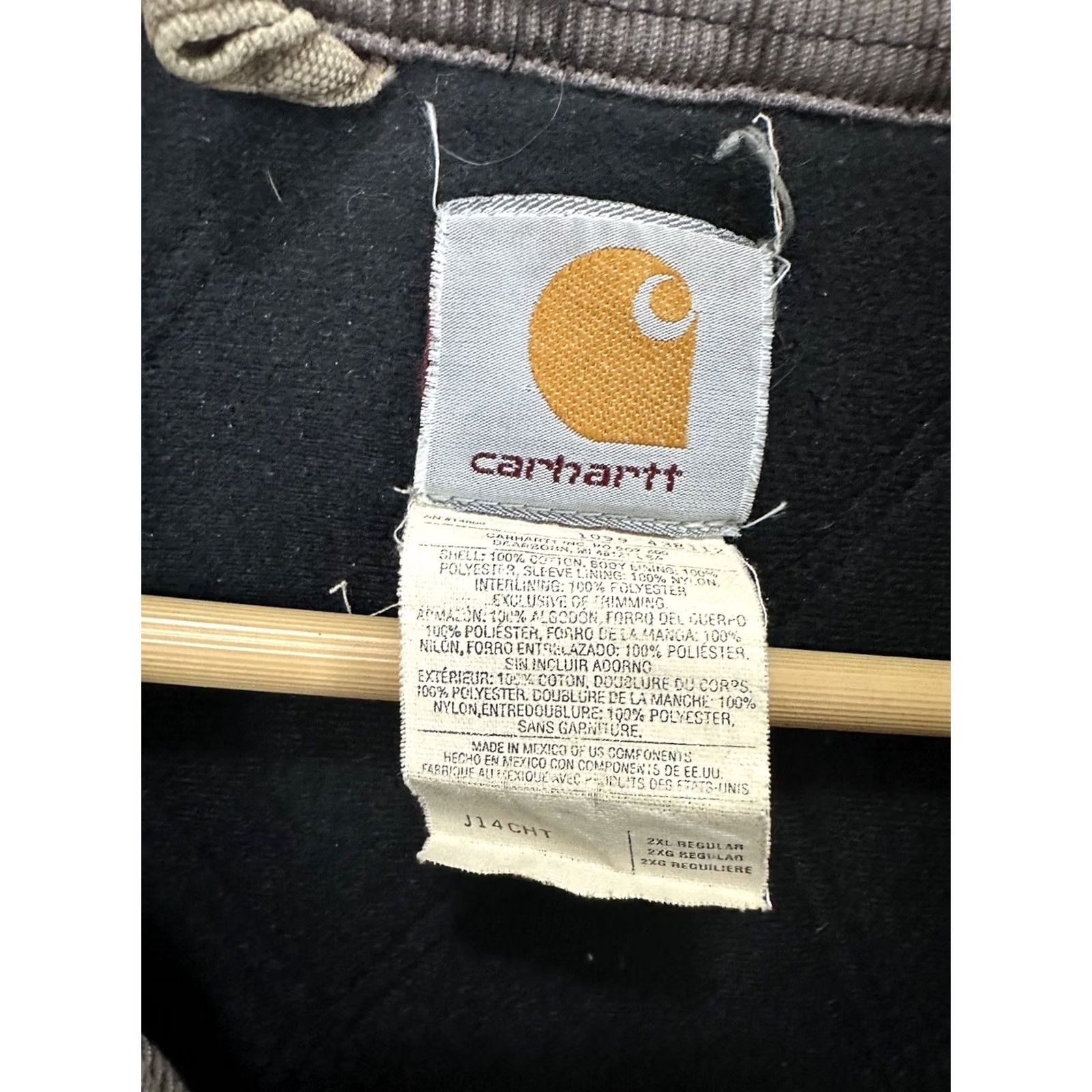 Carhartt VINTAGE Carhartt Jacket Brown Canvas 2XL Workwear Bomber Distressed Faded WIP Santa Fe Sun 0 Size US XXL / EU 58 / 5 - 3 Thumbnail