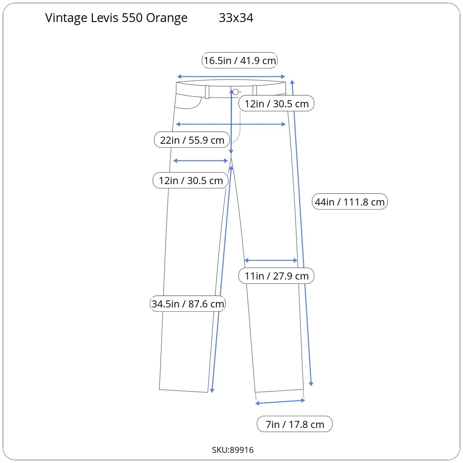Levi's 1992 Levi's 550 Orange Tab Custom Bleach 33x34 Size US 33 - 2 Thumbnail