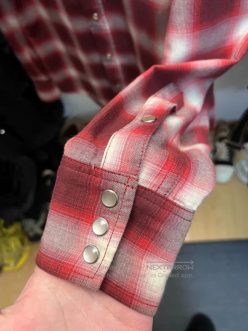 Saint Laurent Paris Saint Laurent Paris Saint Laurent red check cat-eye shirt, Size US XS / EU 42 / 0 - 5 Thumbnail