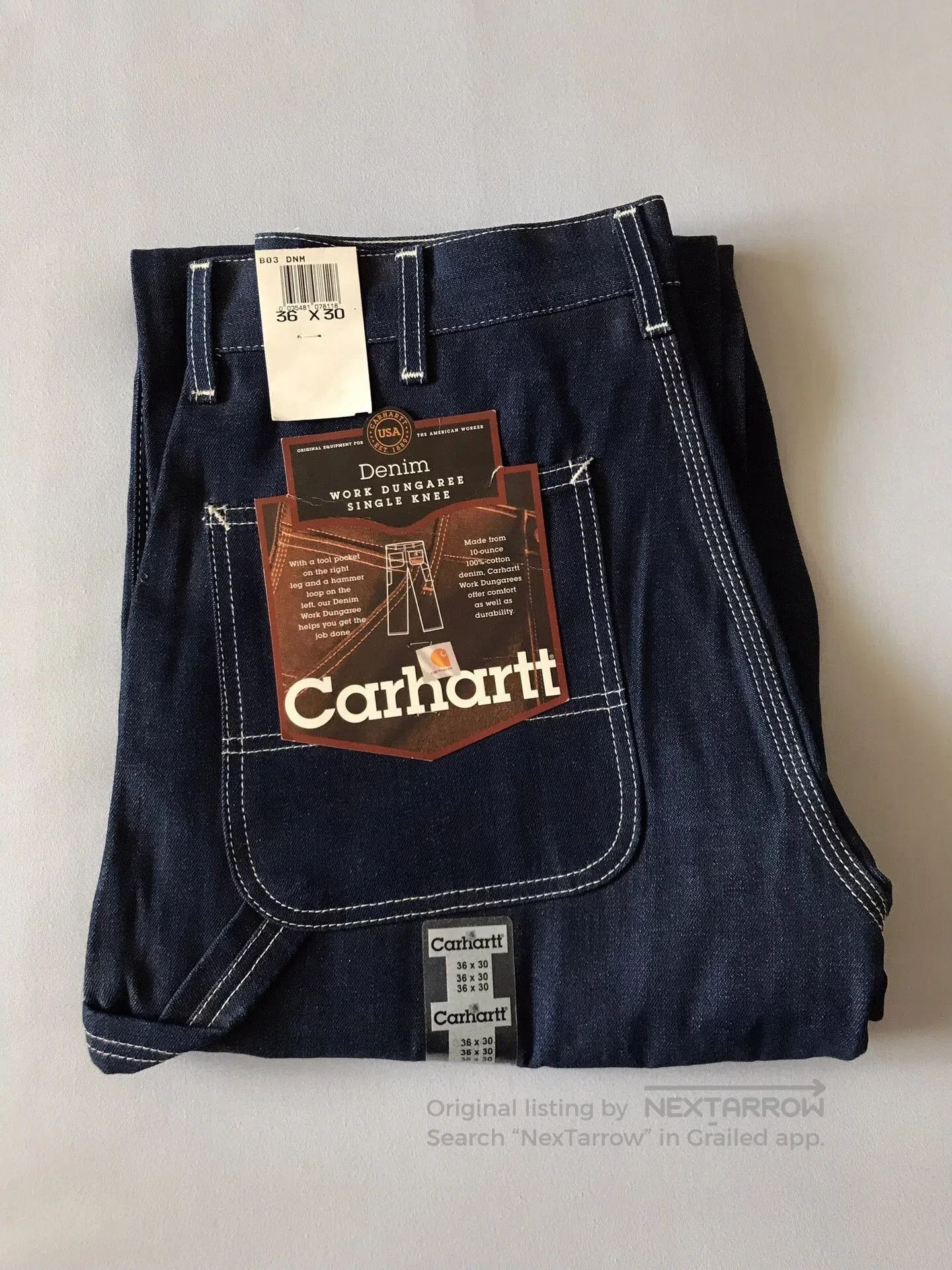 Carhartt Carhartt B03 Original Denim Jeans W36L30. Size US 36 / EU 52 - 1 Thumbnail