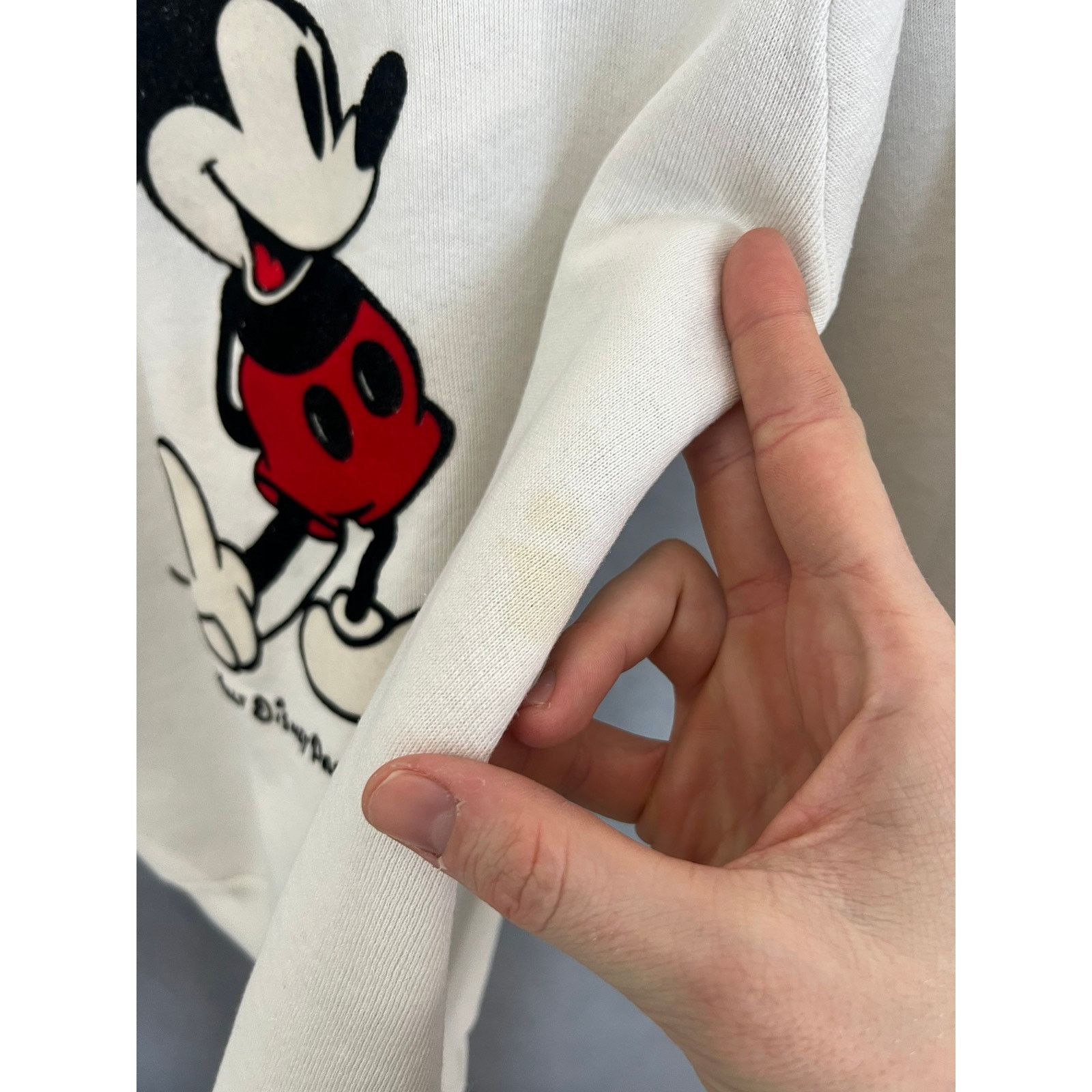 Disney × Vintage Vintage 80s Mickey Mouse Walt Disney white raglan Size US M / EU 48-50 / 2 - 4 Thumbnail