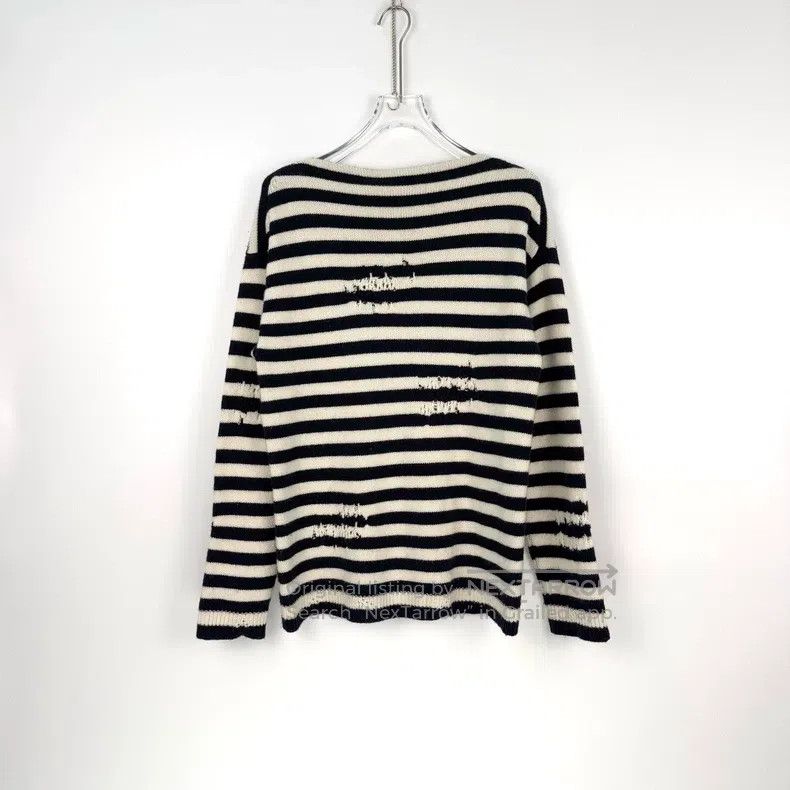 Dior Dior Dark blue and white striped embroidery bee destructio Size XS / US 0-2 / IT 36-38 - 4 Thumbnail