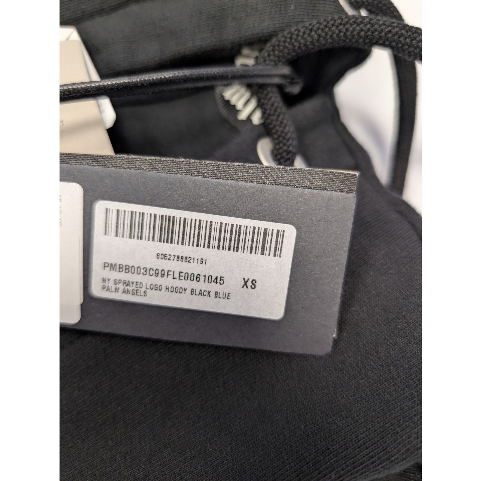 Palm Angels o1rshd1 New York Sprayed Logo Hoodie in Black / Blue Size US XS / EU 42 / 0 - 22 Thumbnail