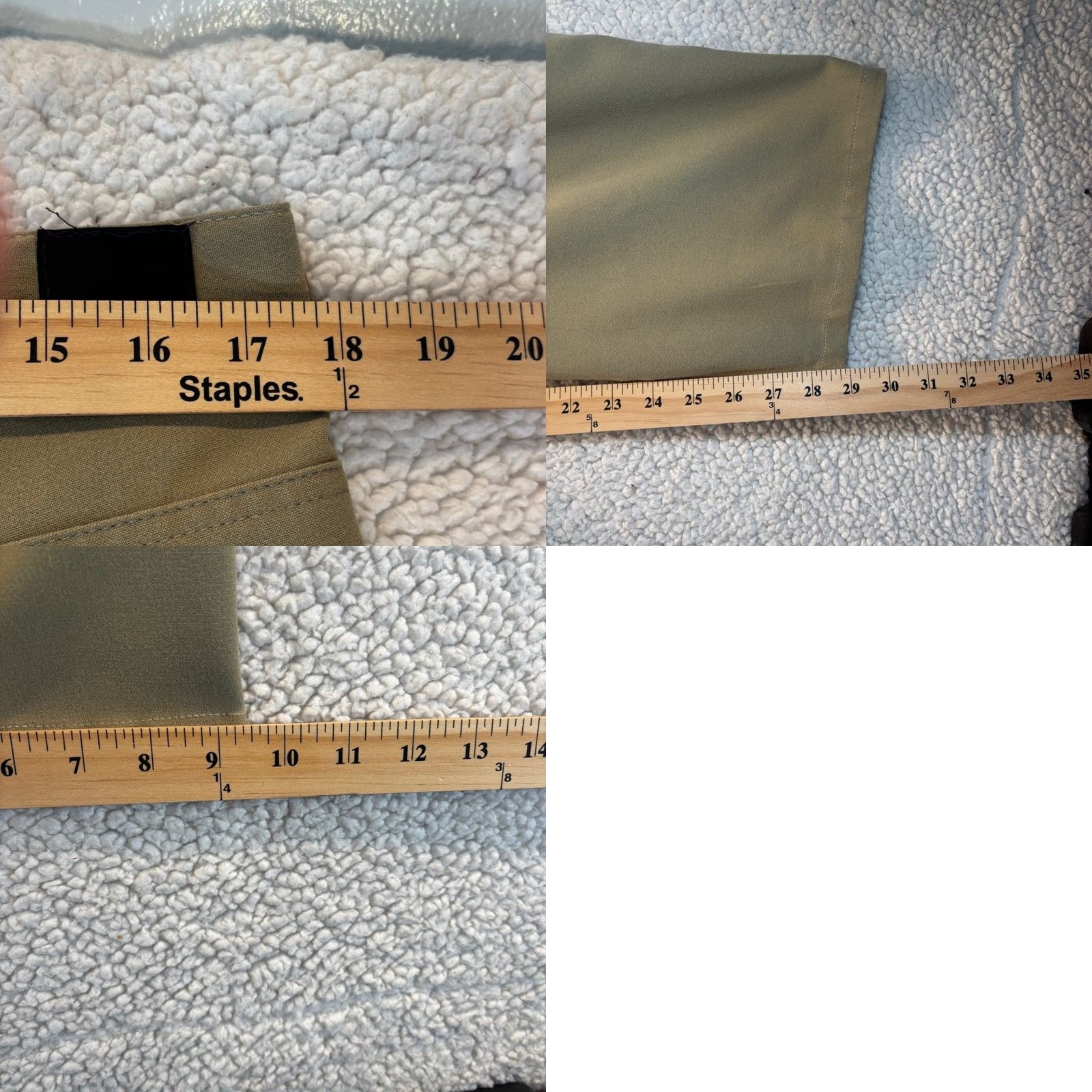 Vintage Alberto Dress Pants Men 35 Khaki Olive 29 Inseam 54 (35x29) Temperature Regulating Germany White Size US 35 - 8 Thumbnail