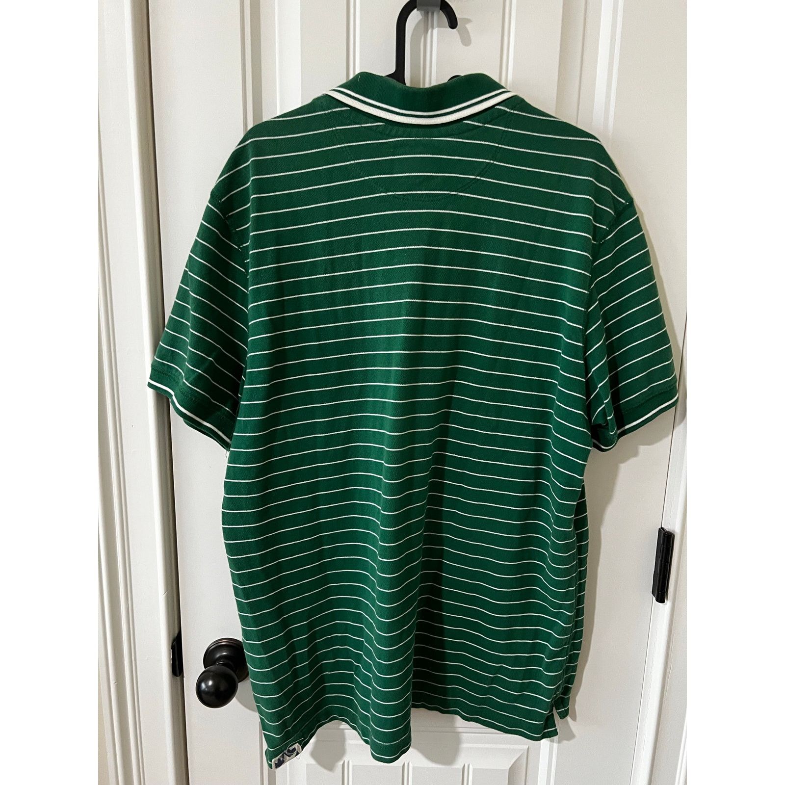 Converse Converse One Star Polo Shirt Green White Striped Vintage Size US L / EU 52-54 / 3 - 11 Thumbnail