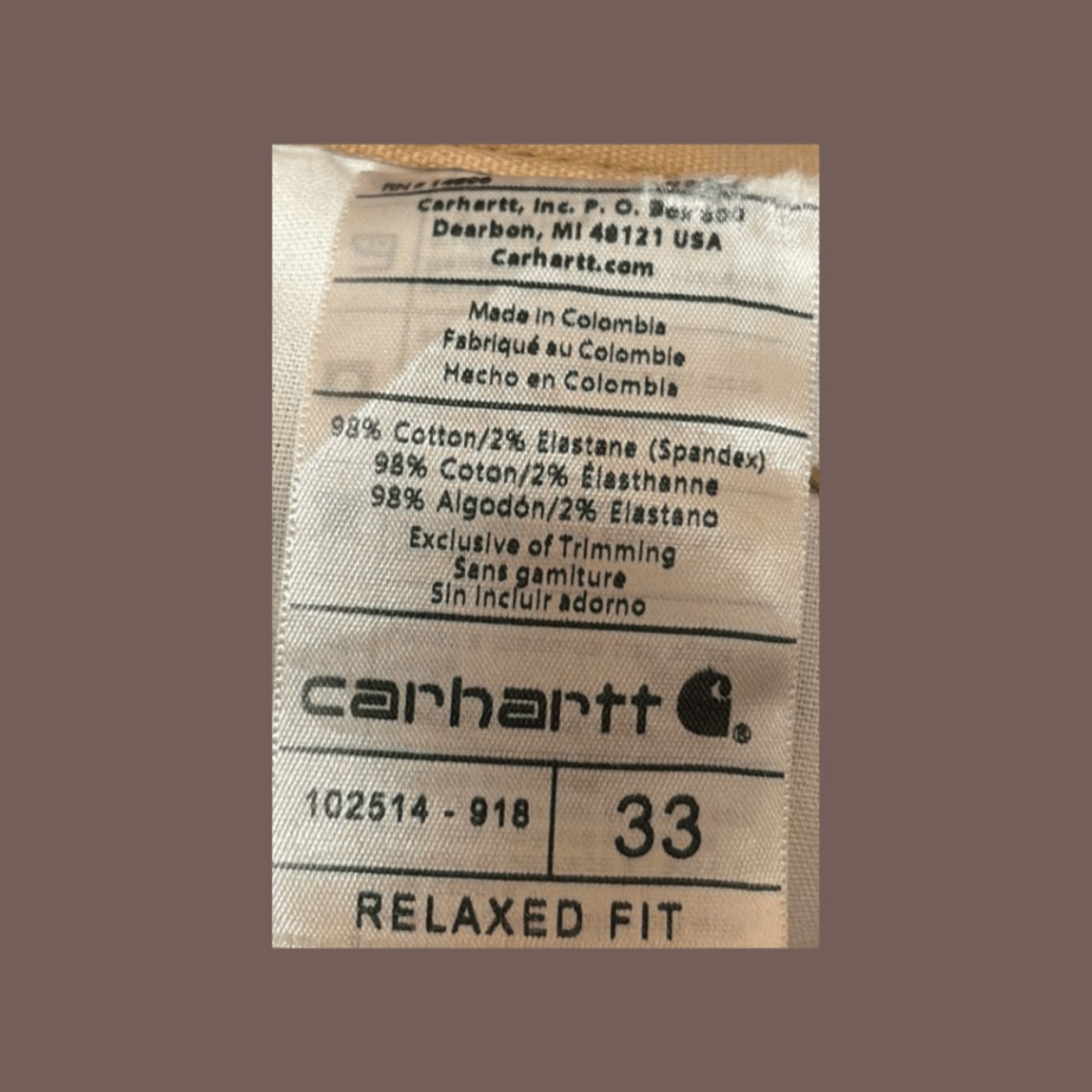 Carhartt VTG Work Shorts | Carhartt Duck Brown 33 | Gorpcore Utility Size US 33 - 2 Thumbnail