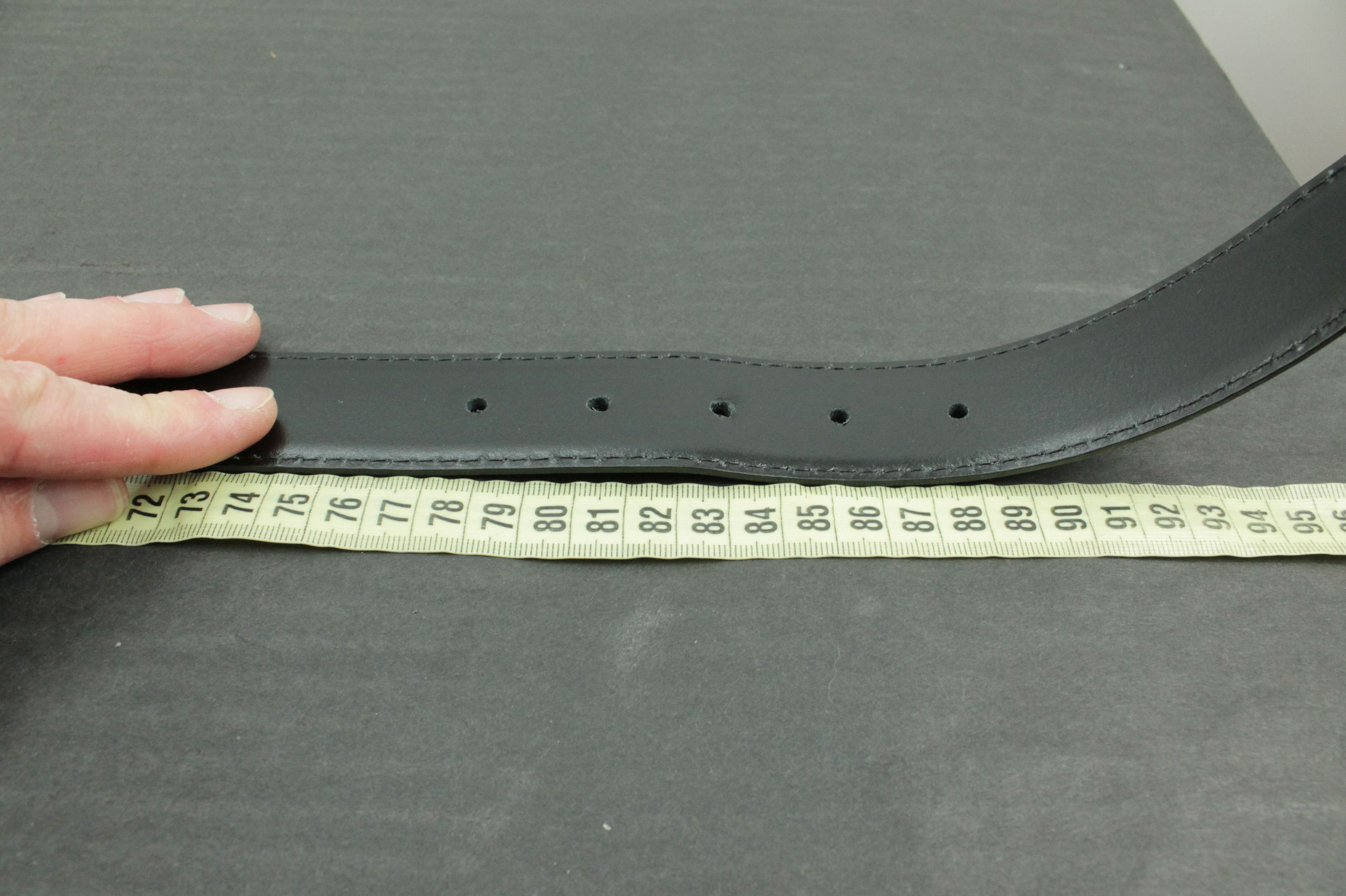 Designer × Joop! JOOP! Quilted Coll. Black Leatrher Belt 3.5cm Size 34 - 8 Thumbnail