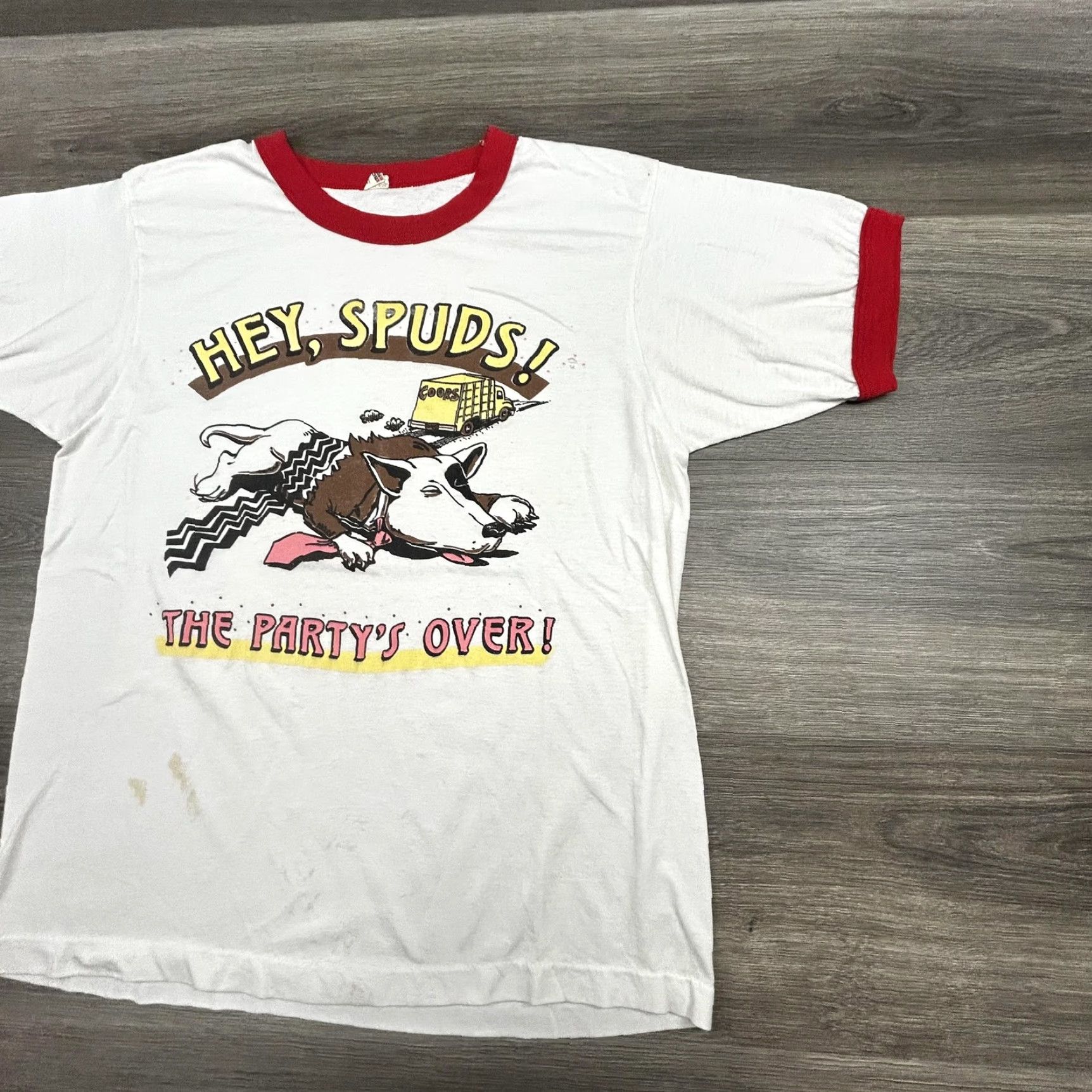 Vintage VINTAGE Spuds MacKenzie Shirt Mens M White Ringer Bud Light 80s Graphic Tee Size US M / EU 48-50 / 2 - 4 Thumbnail