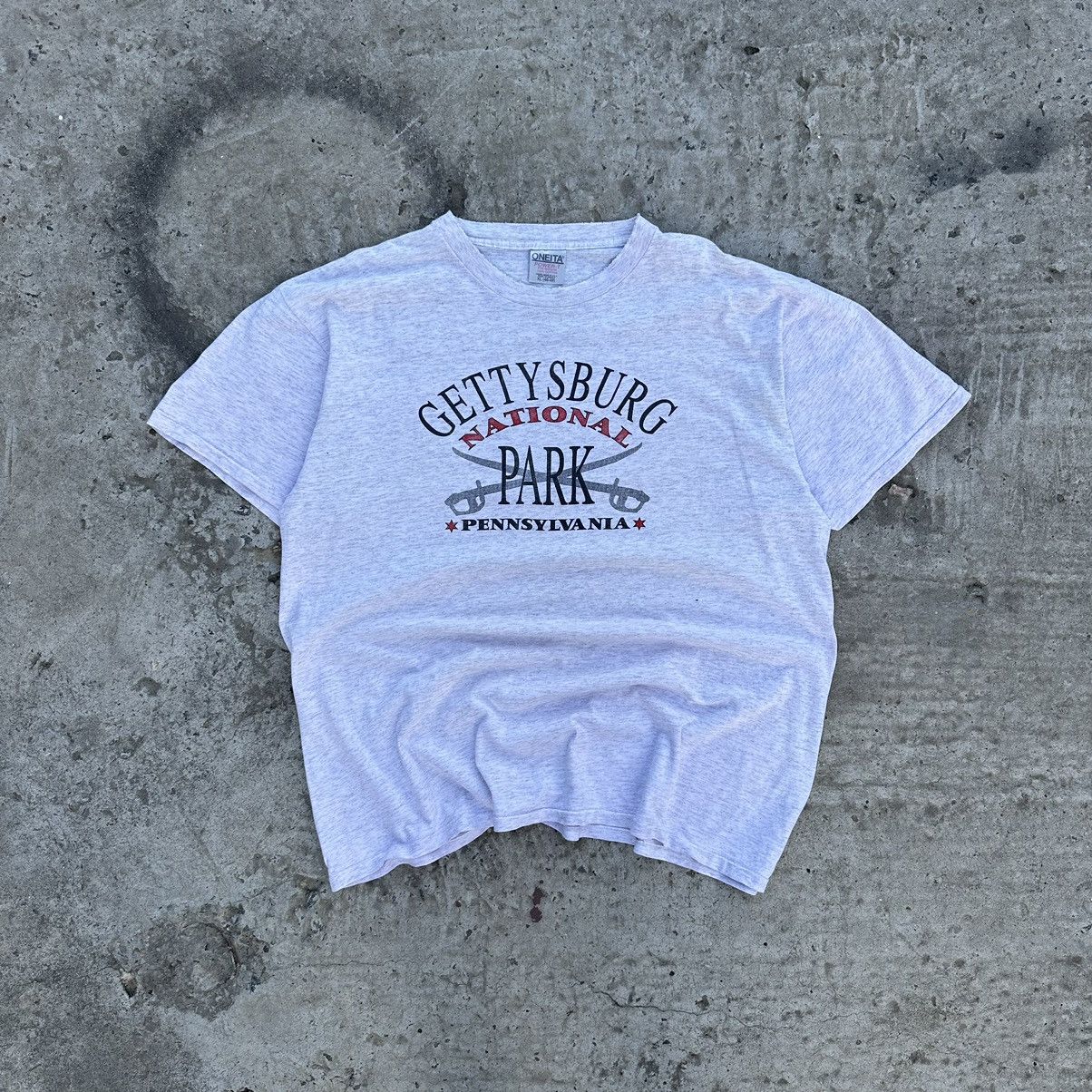 Vintage Vintage T-shirts Gettysburg National Park Logo Pennsylvania Size US XL / EU 56 / 4 - 1 Thumbnail