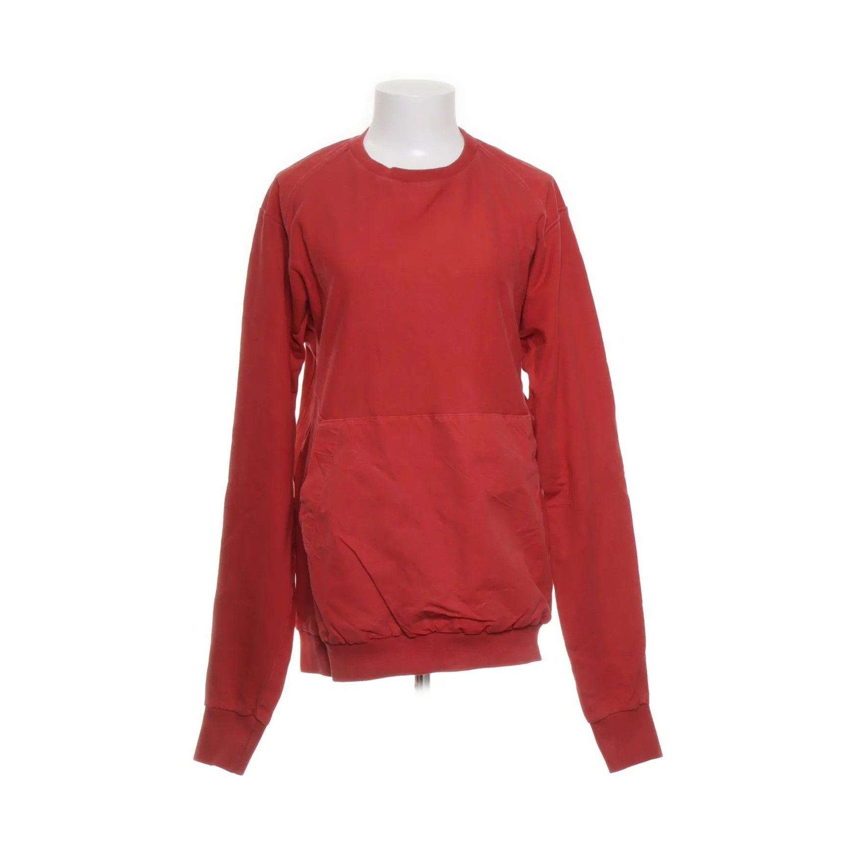 Andrea Ya'aqov Red Cotton Paneled Sweatshirt Size US M / EU 48-50 / 2 - 1 Thumbnail